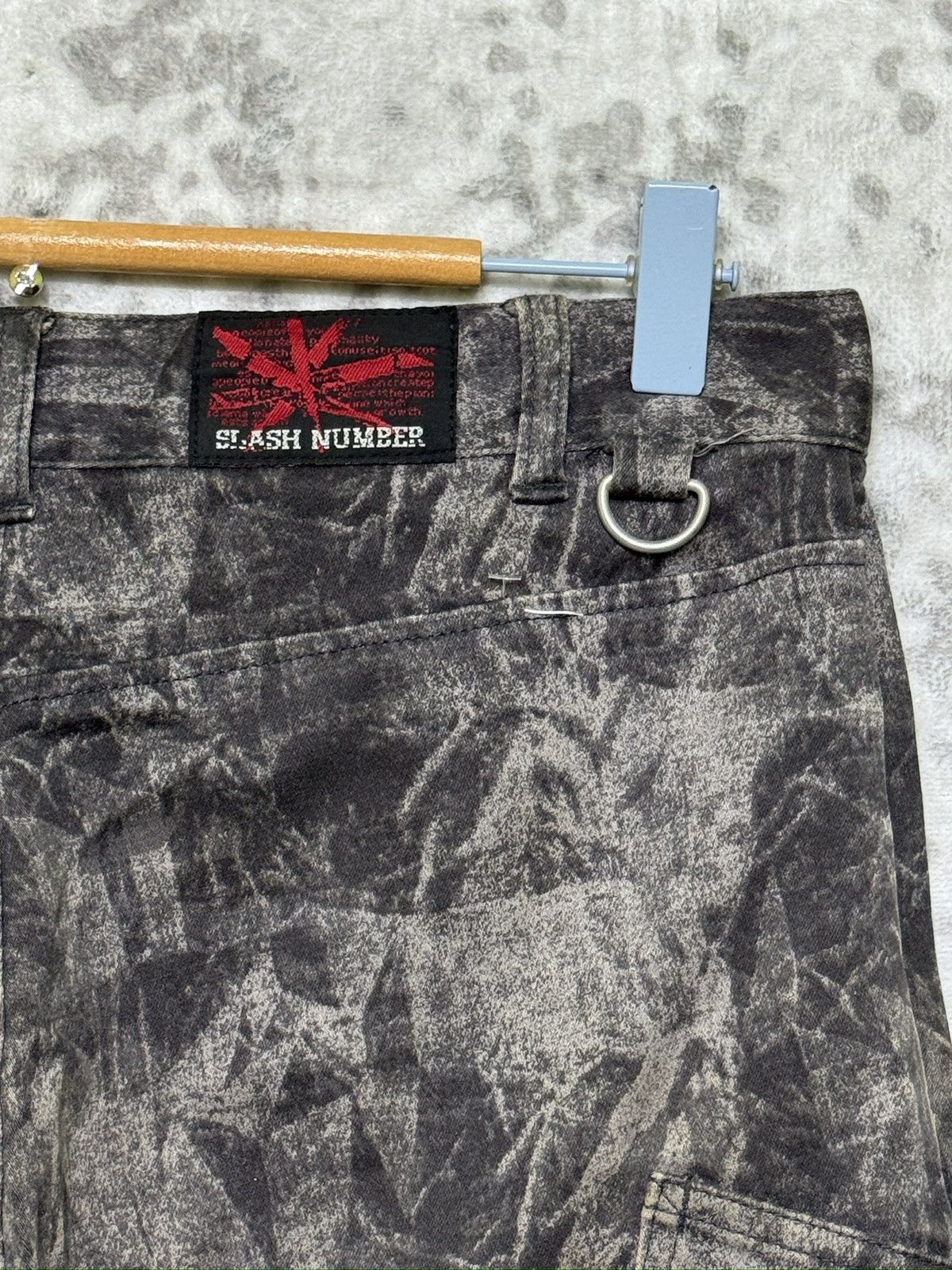 Hysteric Glamour Y2K Slash Number Smoked Bondage Cargo Pants Japanese Punk Size US 28 / EU 44 - 12 Thumbnail