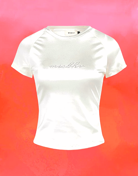 Misbhv Lustrous top w crystal logo Size S / US 4 / IT 40 - 6 Thumbnail