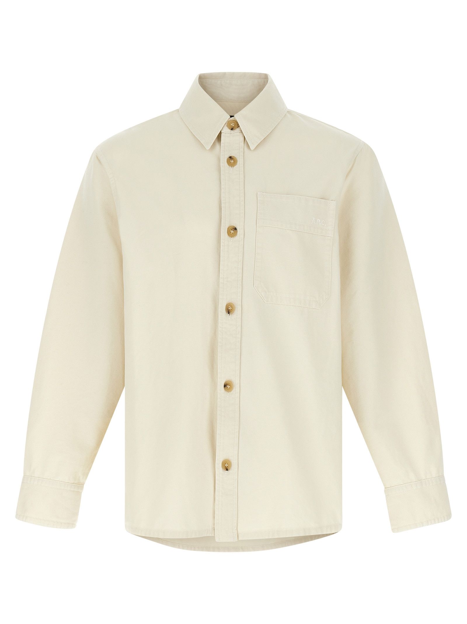A.P.C. Logo Embroidery Shirt Size US M / EU 48-50 / 2 - 1 Thumbnail