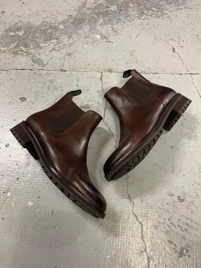Polo Ralph Lauren Polo Ralph Lauren Brown Minimalist Classy Leather Boots Size US 13 / EU 46 - 2 Thumbnail