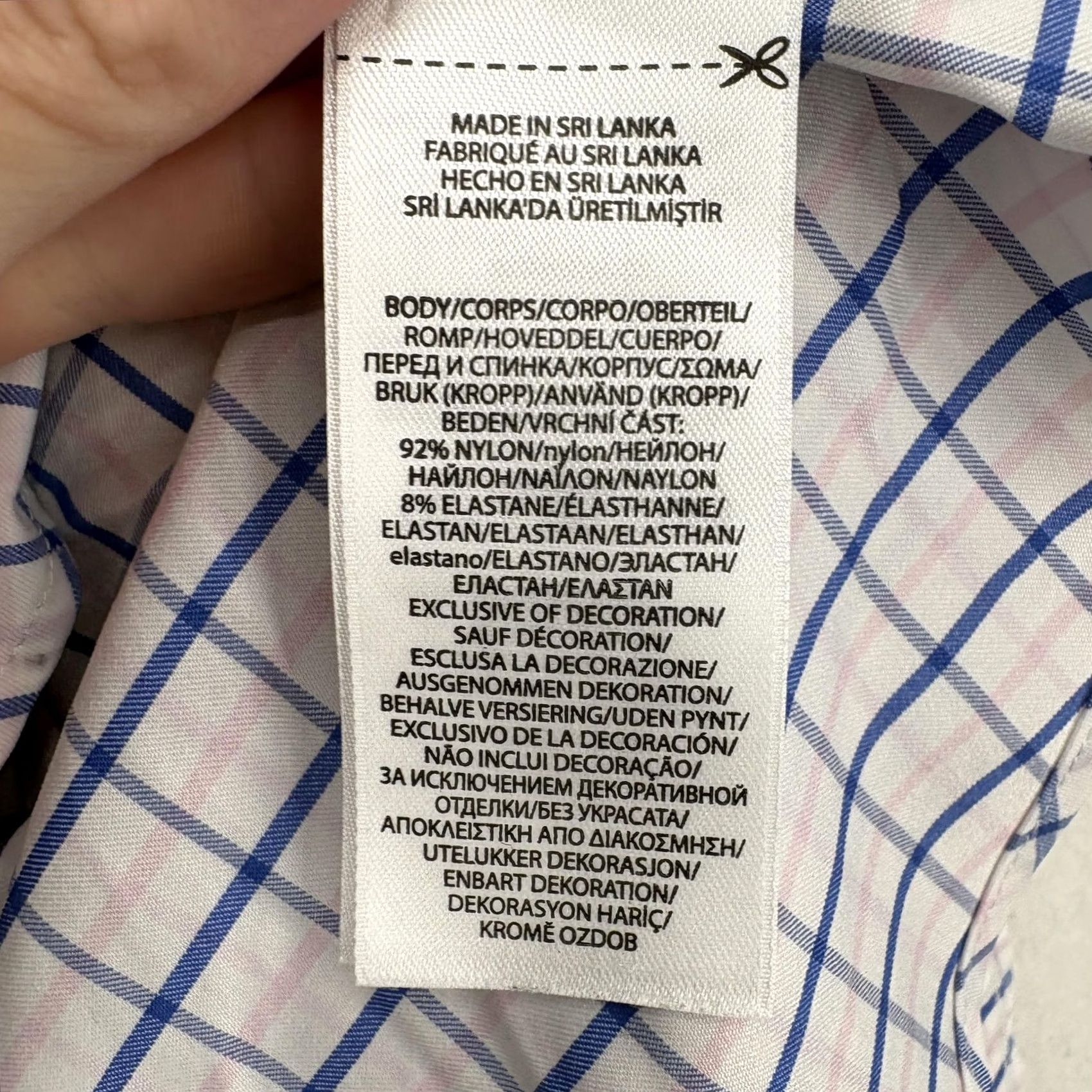 Polo Ralph Lauren Polo Ralph Lauren Shirt Mens Large White Check Short Sleeve Performance Stretch Button-Up Classic Fit Size US L / EU 52-54 / 3 - 5 Thumbnail