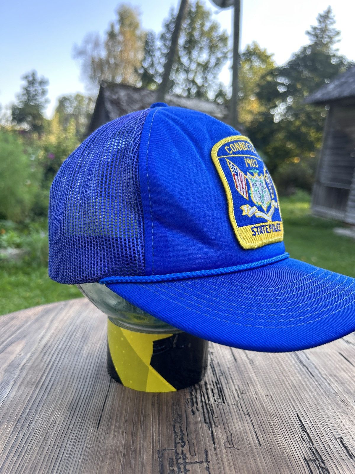 Hanes 80s Vintage Hanes Connecticut Police Rare Cap Size ONE SIZE - 2 Thumbnail