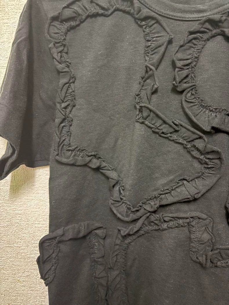 Comme des Garcons Comme Des Garcons Black Retro Fill Design Top Short Sleeve Size XS / US 0-2 / IT 36-38 - 3 Thumbnail