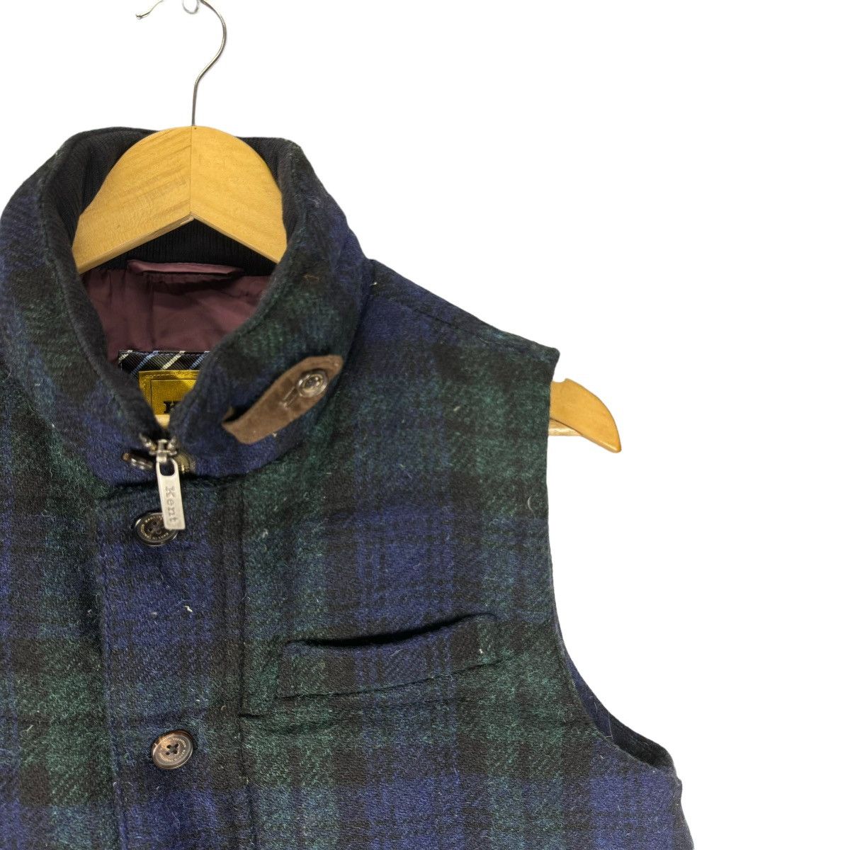 Harris Tweed 🌟KENT X HARRIS TWEED PUFFER WOOL TARTAN VEST Size US L / EU 52-54 / 3 - 3 Thumbnail