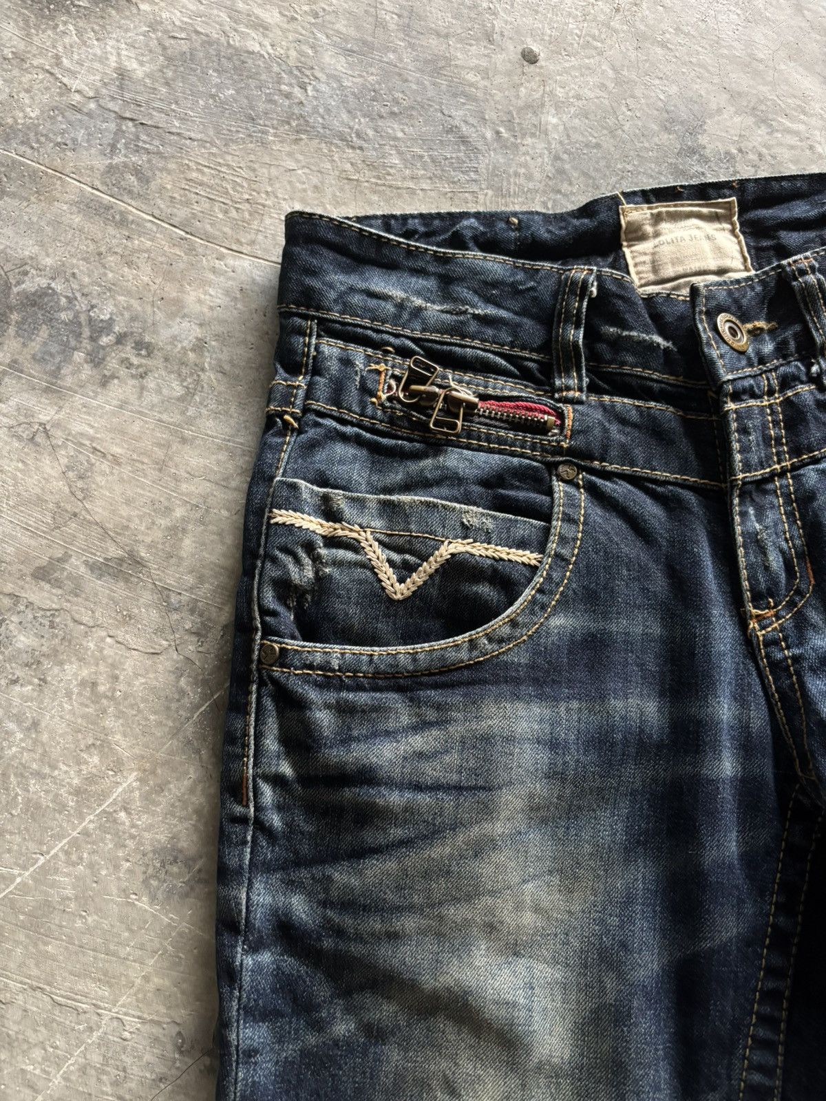 If Six Was Nine LOLITA distressed japanese washed whiskered punk grunge Size US 31 - 10 Thumbnail