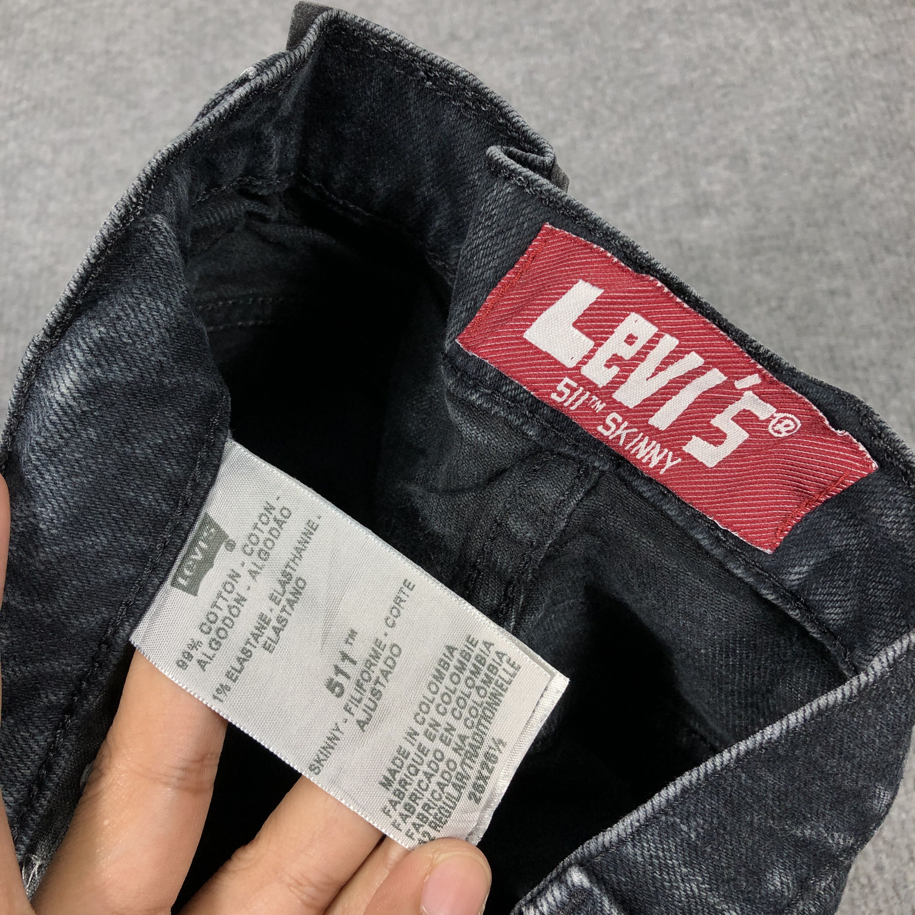 Levi's × Vintage Womens Vintage Levis 511 Jeans Skinny L864W Size 27" / US 4 / IT 40 - 9 Thumbnail