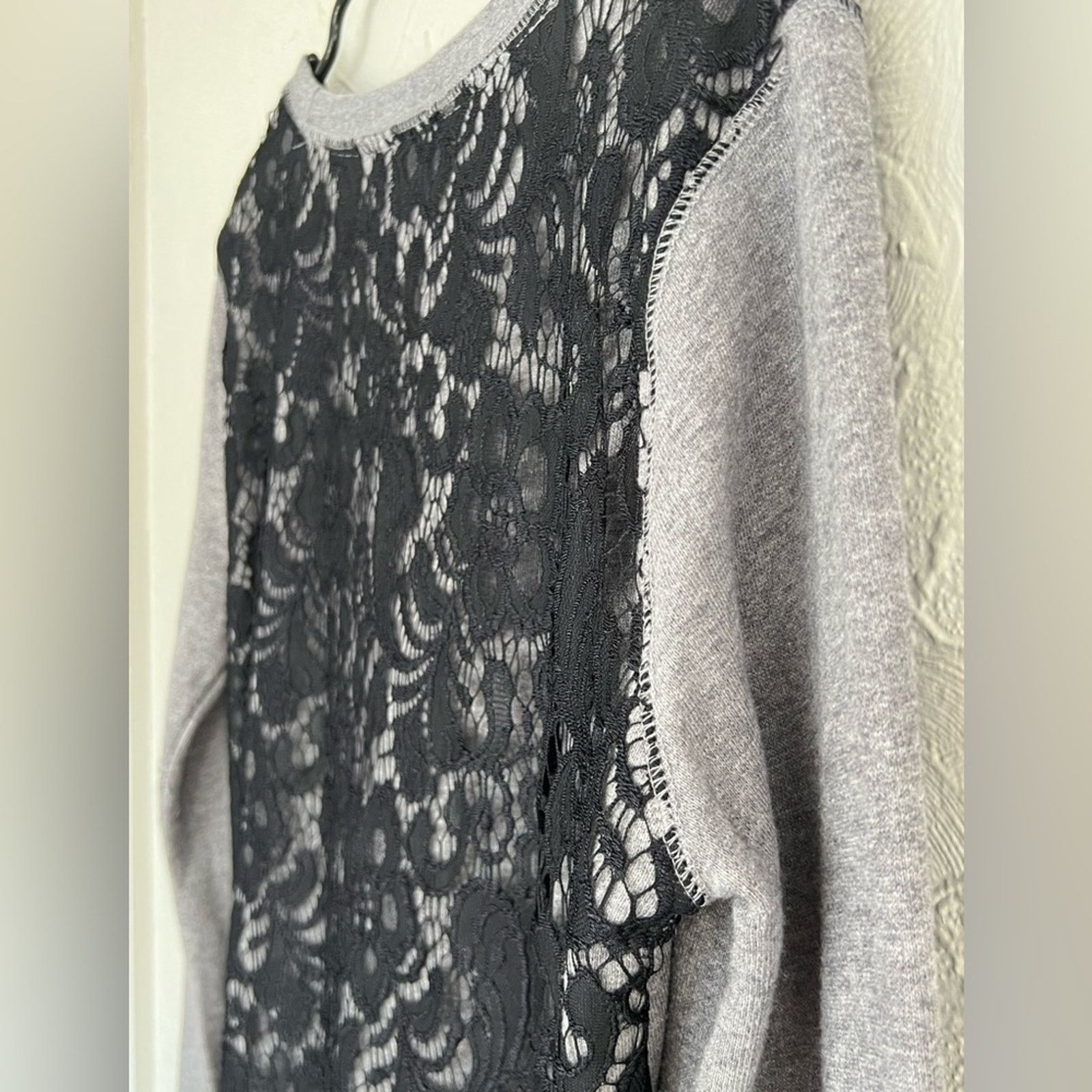 Universal Studios MODERN BETTY BOOP SWEATSHIRT GRAY BLACK LACE XXL UNIVERSAL Size XXL / US 16-18 / IT 52-54 - 4 Thumbnail