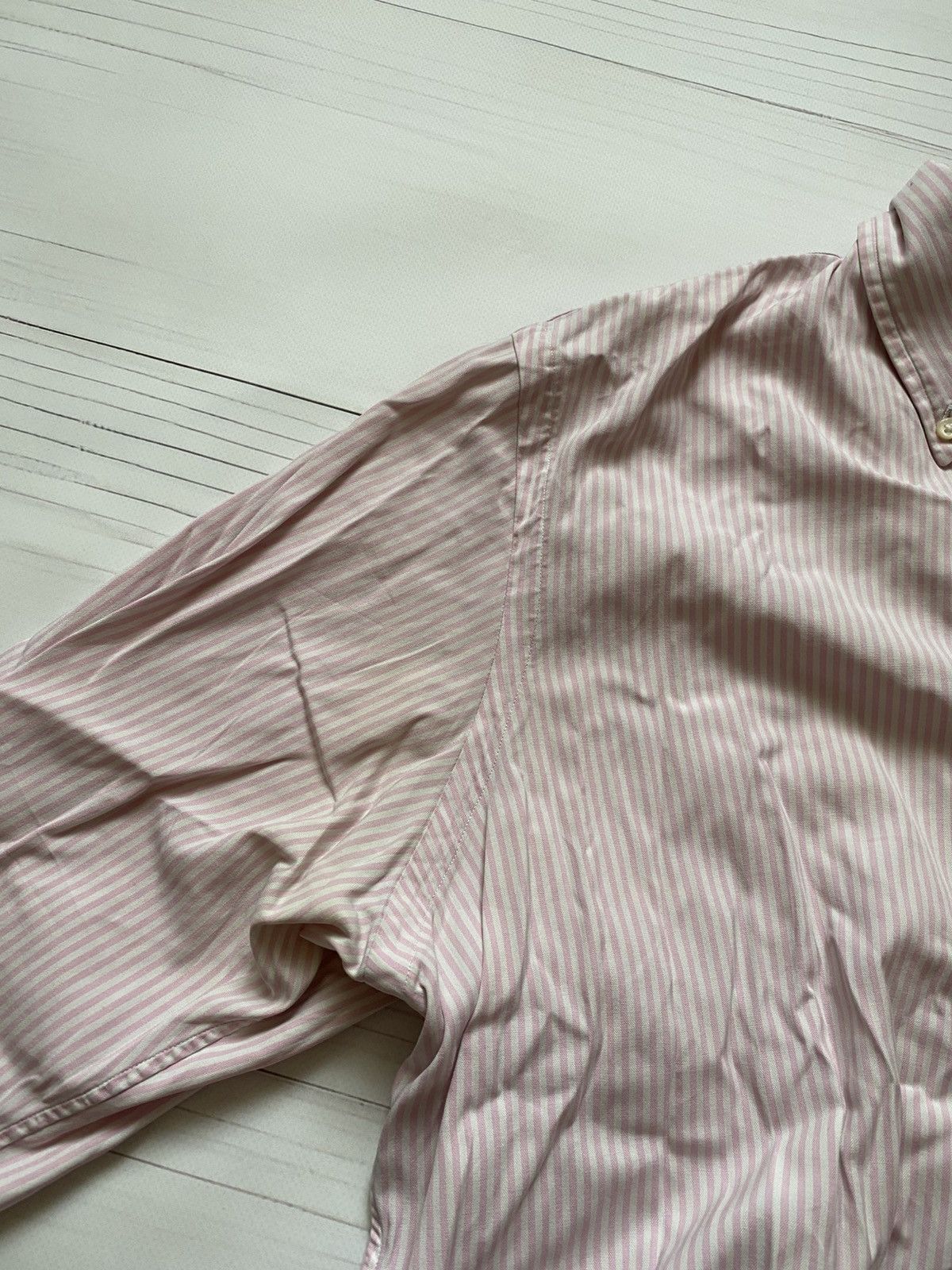 Polo Ralph Lauren Vintage Polo Ralph Lauren oversize striped button up t shirt Size US L / EU 52-54 / 3 - 17 Thumbnail