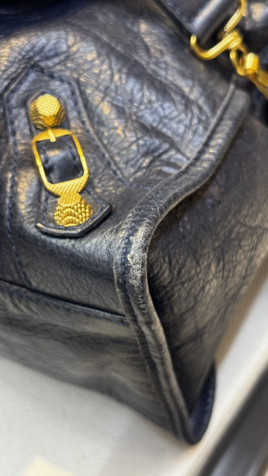 Balenciaga BALENCIAGA Persian Lambskin Leather Giant 12 Gold City Bag Size ONE SIZE - 4 Thumbnail