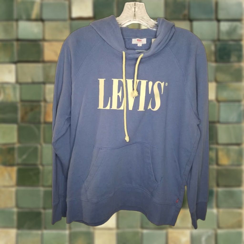 Levi's Levi's Hoodie Size M Pullover Blue Yellow Mens Size US M / EU 48-50 / 2 - 1 Thumbnail