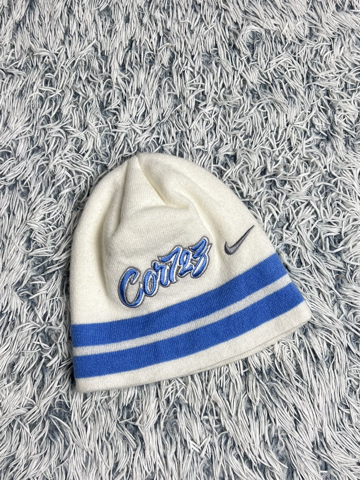 Nike × Vintage Vintage Nike Cortez Cort723 Beanie hat 90's Nike × Vintage Vintage Nike Cortez Cort723 Beanie hat 90's