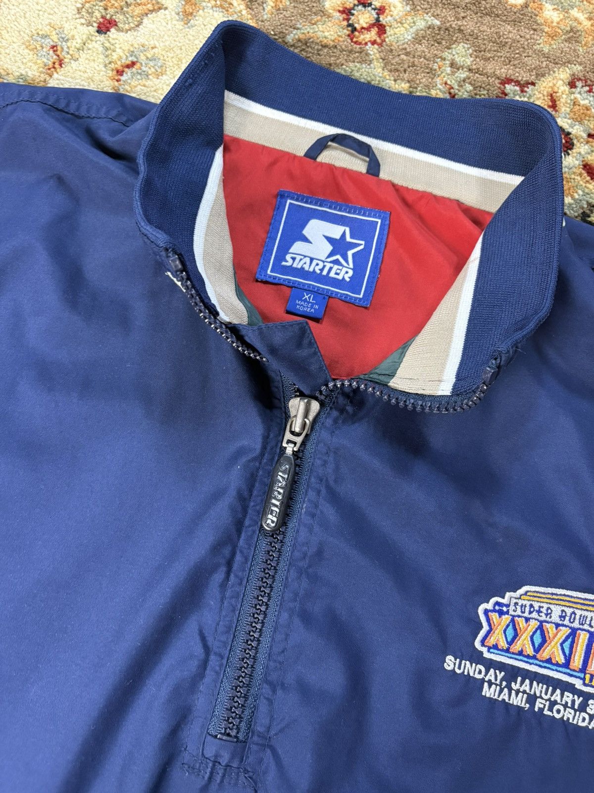 NFL × Vintage 1999 Starter Super Bowl XXXIII windbreaker streetwear Size US XL / EU 56 / 4 - 5 Thumbnail