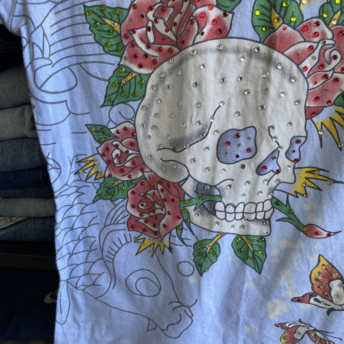Ed Hardy Vintage Ed Hardy by Christian Audigier y2k opium tee Size L / US 10 / IT 46 - 4 Thumbnail