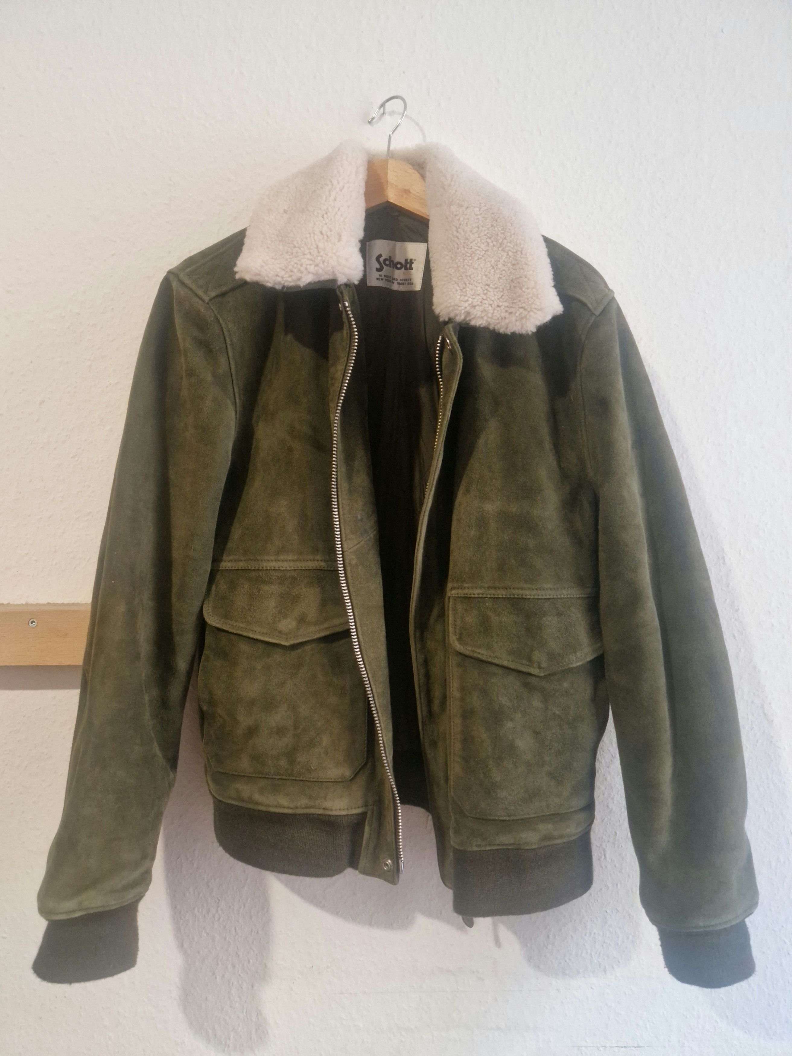 Schott Schott NYC Suede Pilot Jacket (LC2410S) Size US L / EU 52-54 / 3 - 2 Thumbnail