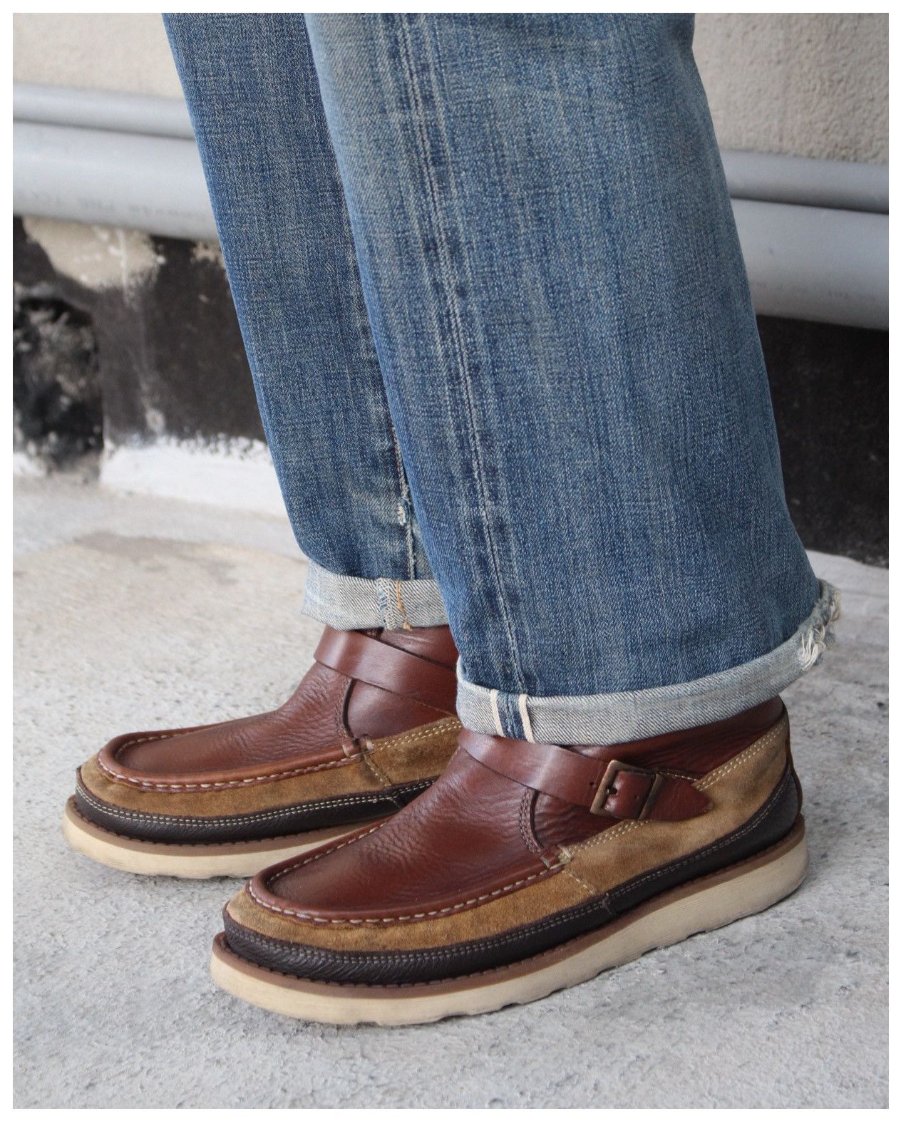 Vintage 2000S UNITED ARROWS GREEN LABEL RELAXING MOCCASIN BOOTS Size US 8 / EU 41 - 2 Thumbnail