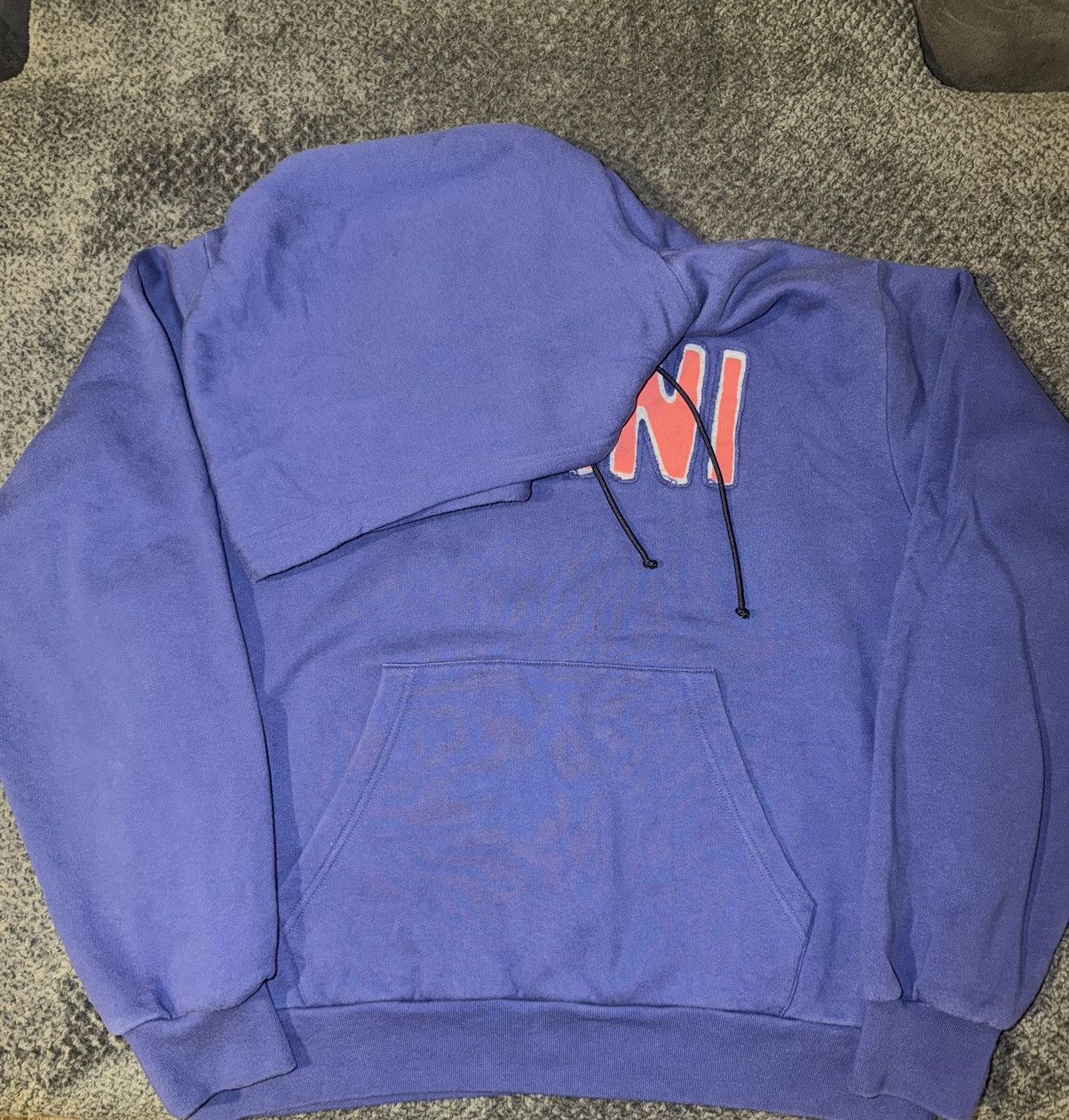 Marni Marni cutoff logo brushed hoodie Size US M / EU 48-50 / 2 - 3 Thumbnail