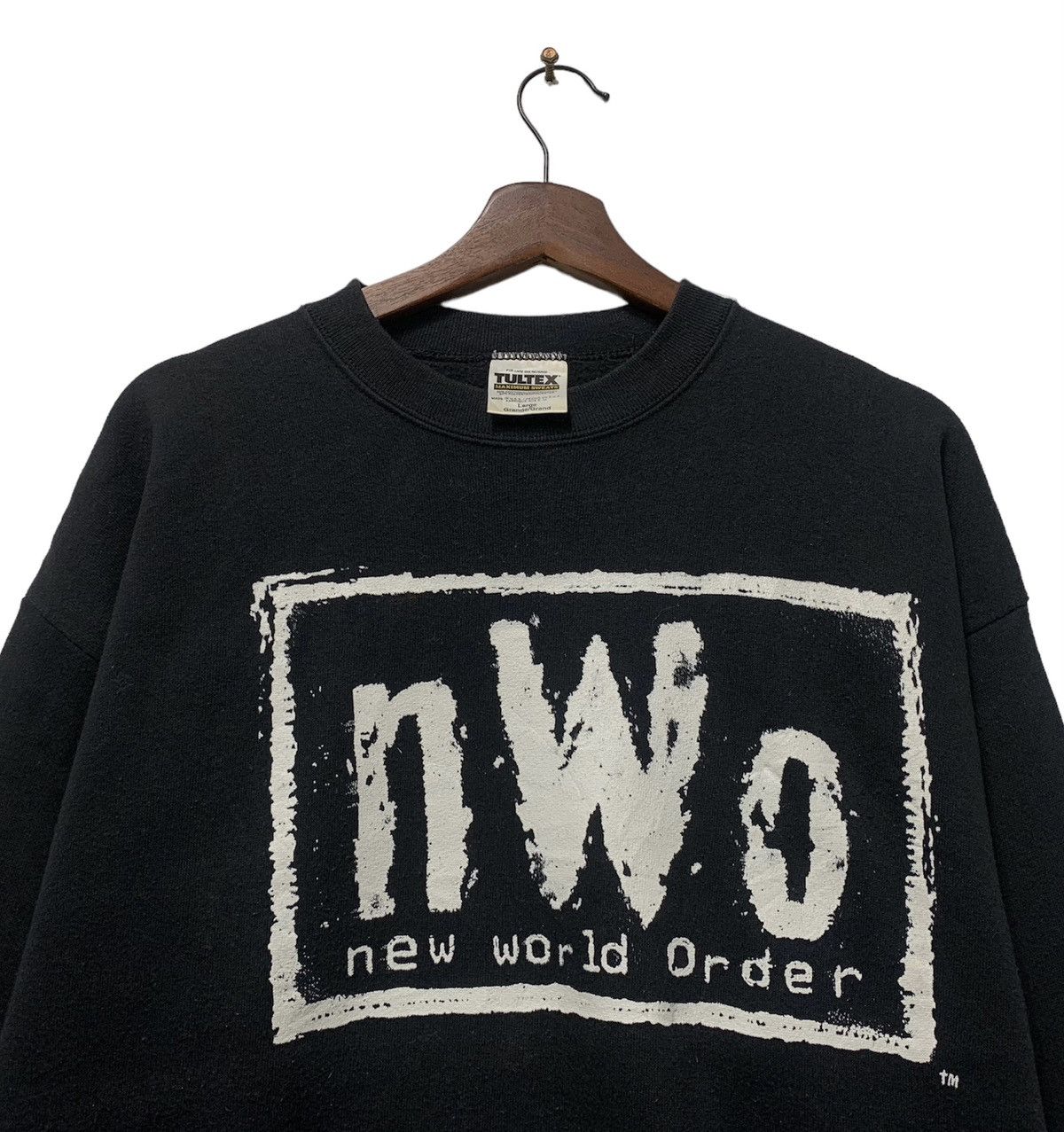 Tultex Vintage 90s Tultex New World Order Sweatshirt Size US L / EU 52-54 / 3 - 3 Thumbnail
