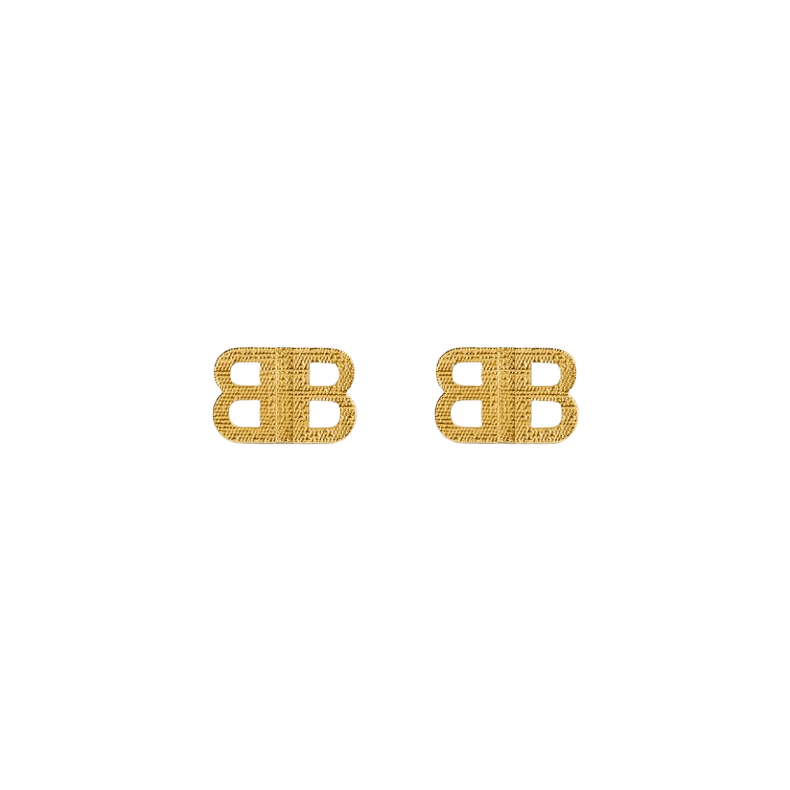 Balenciaga o1bcso1str0325 Size: OS / BB 2.0 Textured XS Earrings Gold Size ONE SIZE - 1 Thumbnail