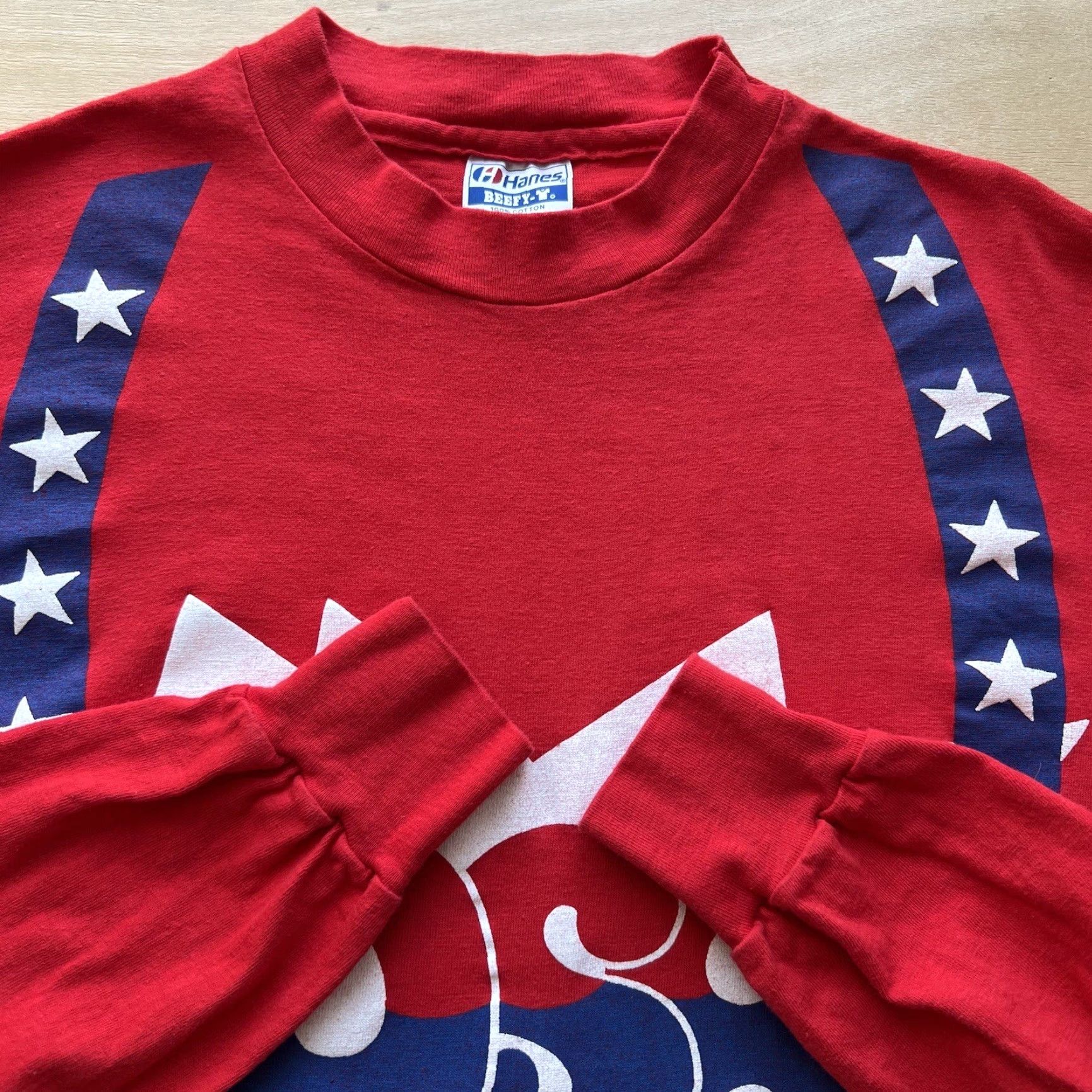 Vintage VINTAGE Team USA Shirt Large Red 80s Art USA Men T-Shirt Crew Neck Long Sleeve Knit Cotton Logo Print Overall Size US L / EU 52-54 / 3 - 5 Thumbnail