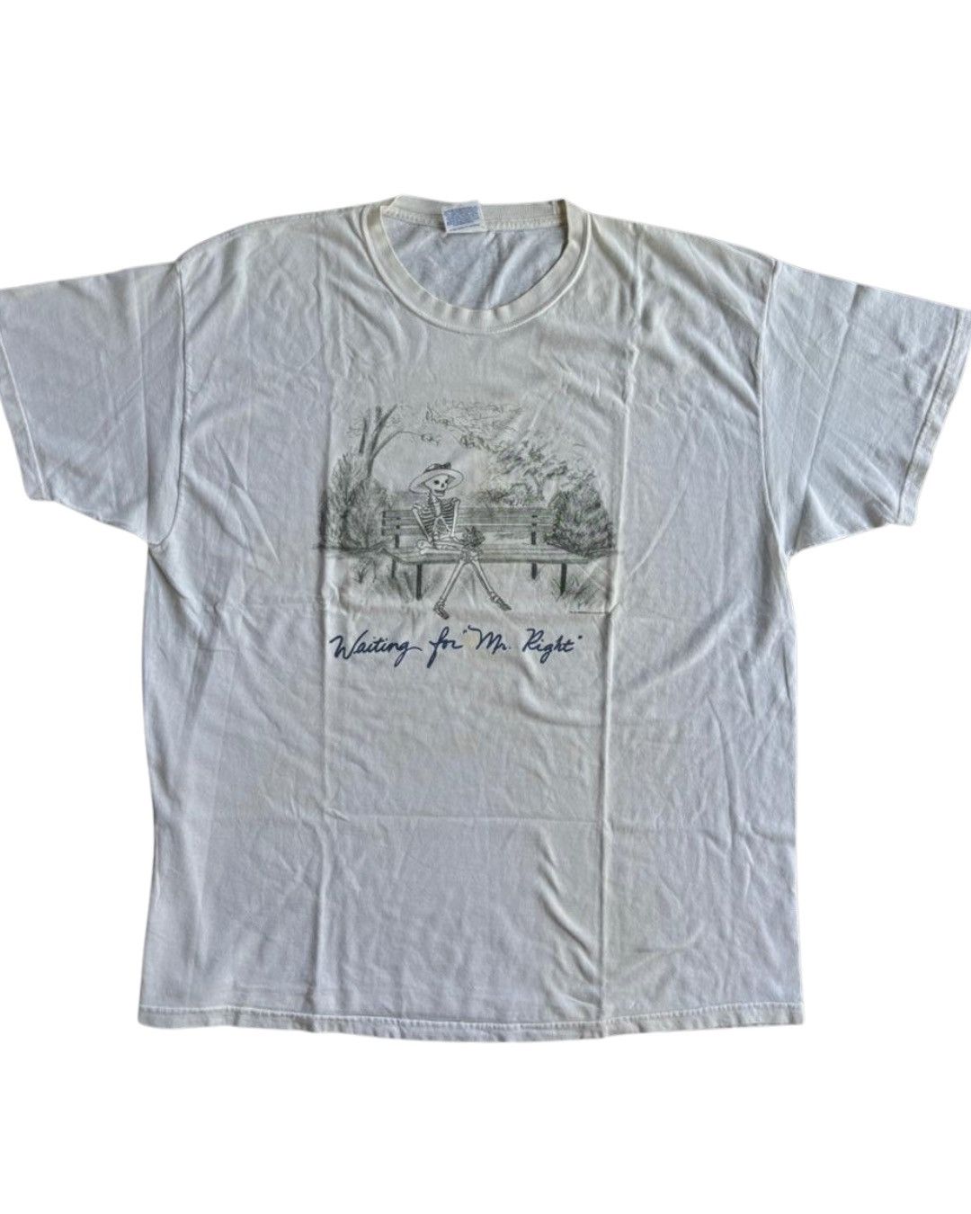 Vintage 00s Skelton Wait Mr Right Size US XL / EU 56 / 4 - 2 Thumbnail