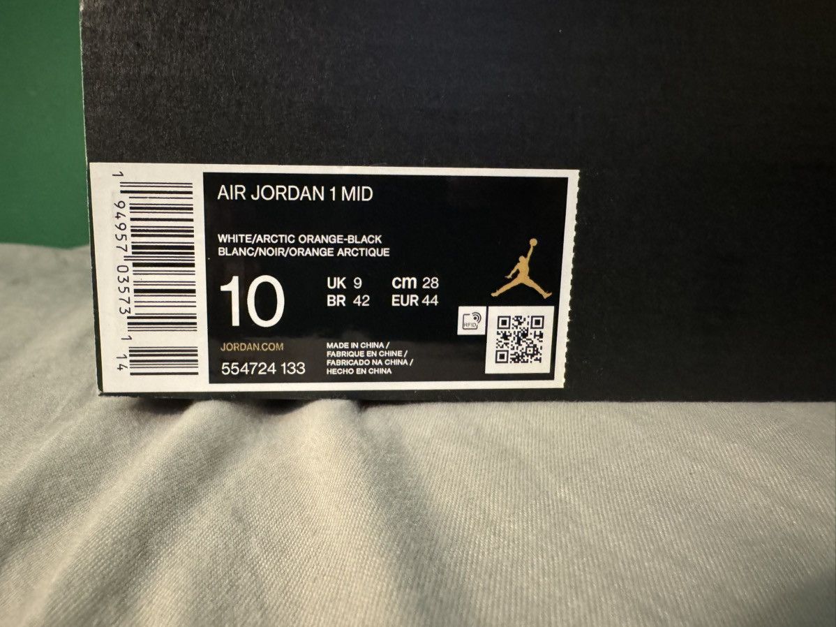 Jordan Brand Nike air jordan 1 mid arctic orange 2021 Size US 10 / EU 43 - 7 Thumbnail