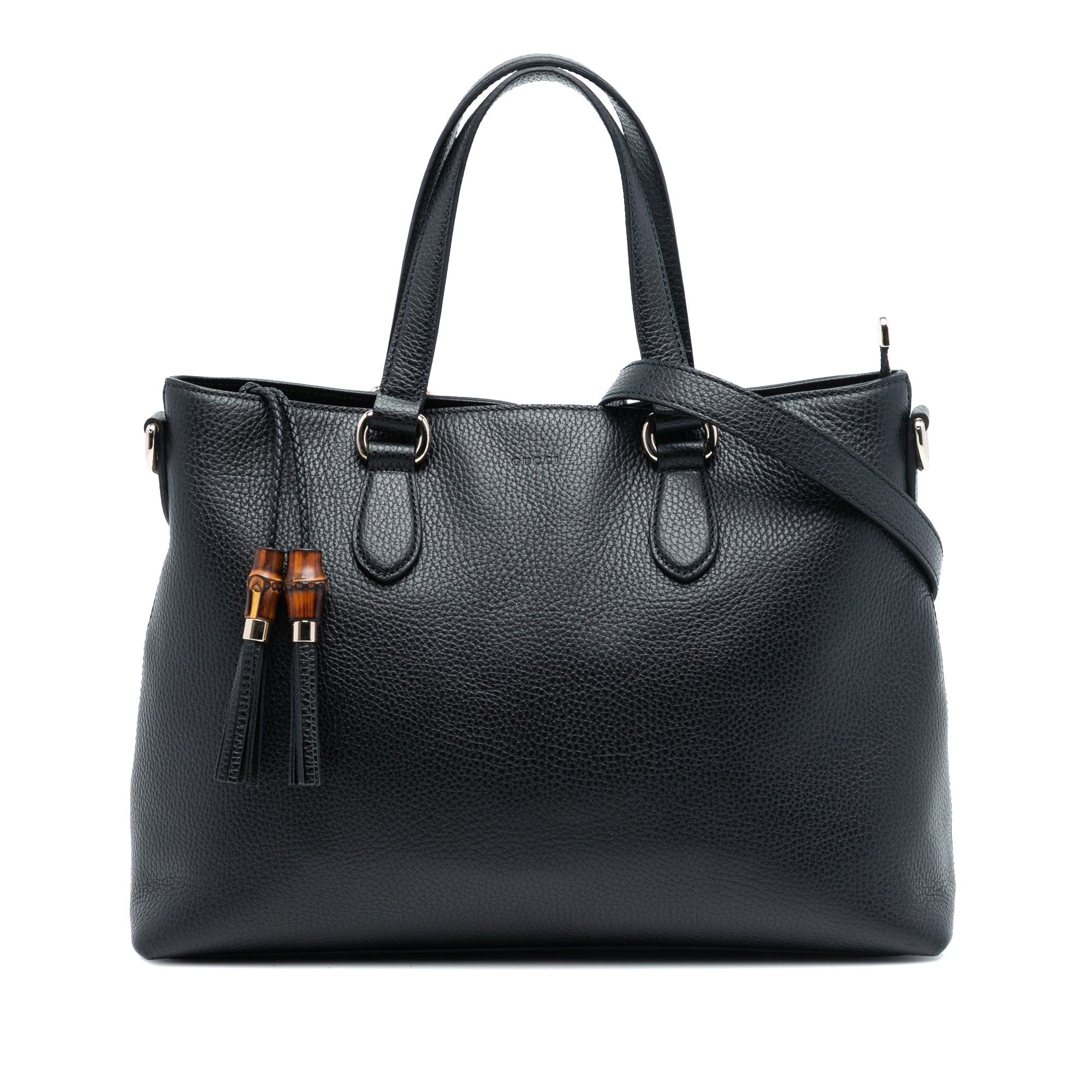 Gucci Leather Bamboo Tassel Satchel Size ONE SIZE - 1 Thumbnail