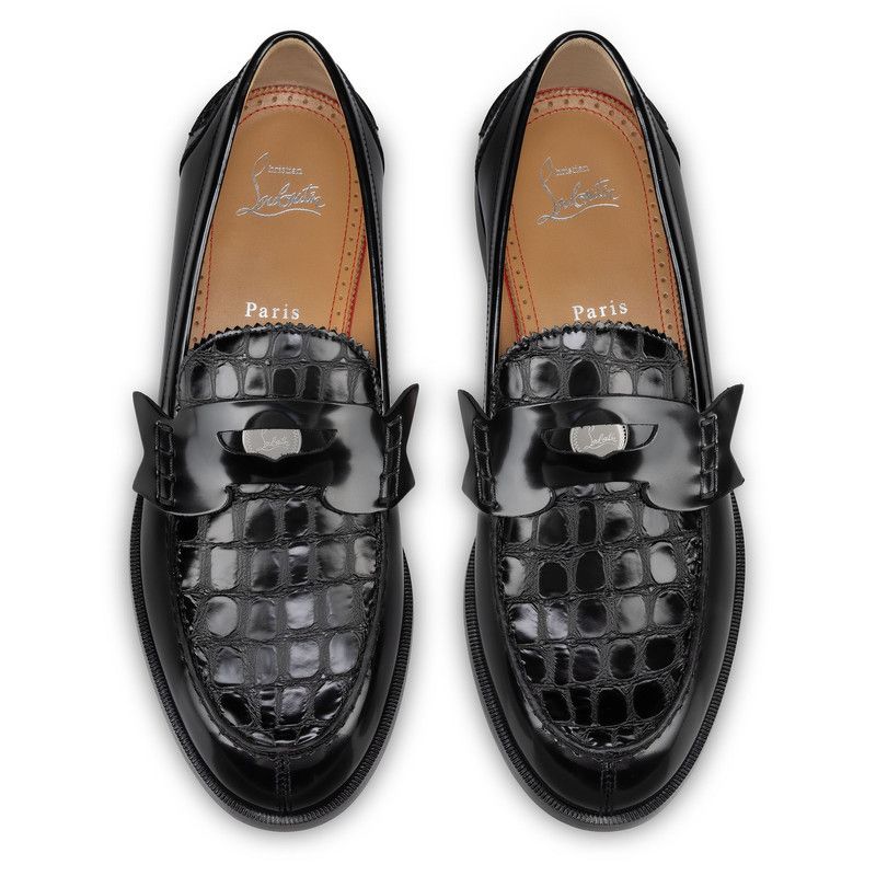 Christian Louboutin oc11z0126 Penny Loafer in Black Size US 8 / EU 41 - 4 Thumbnail