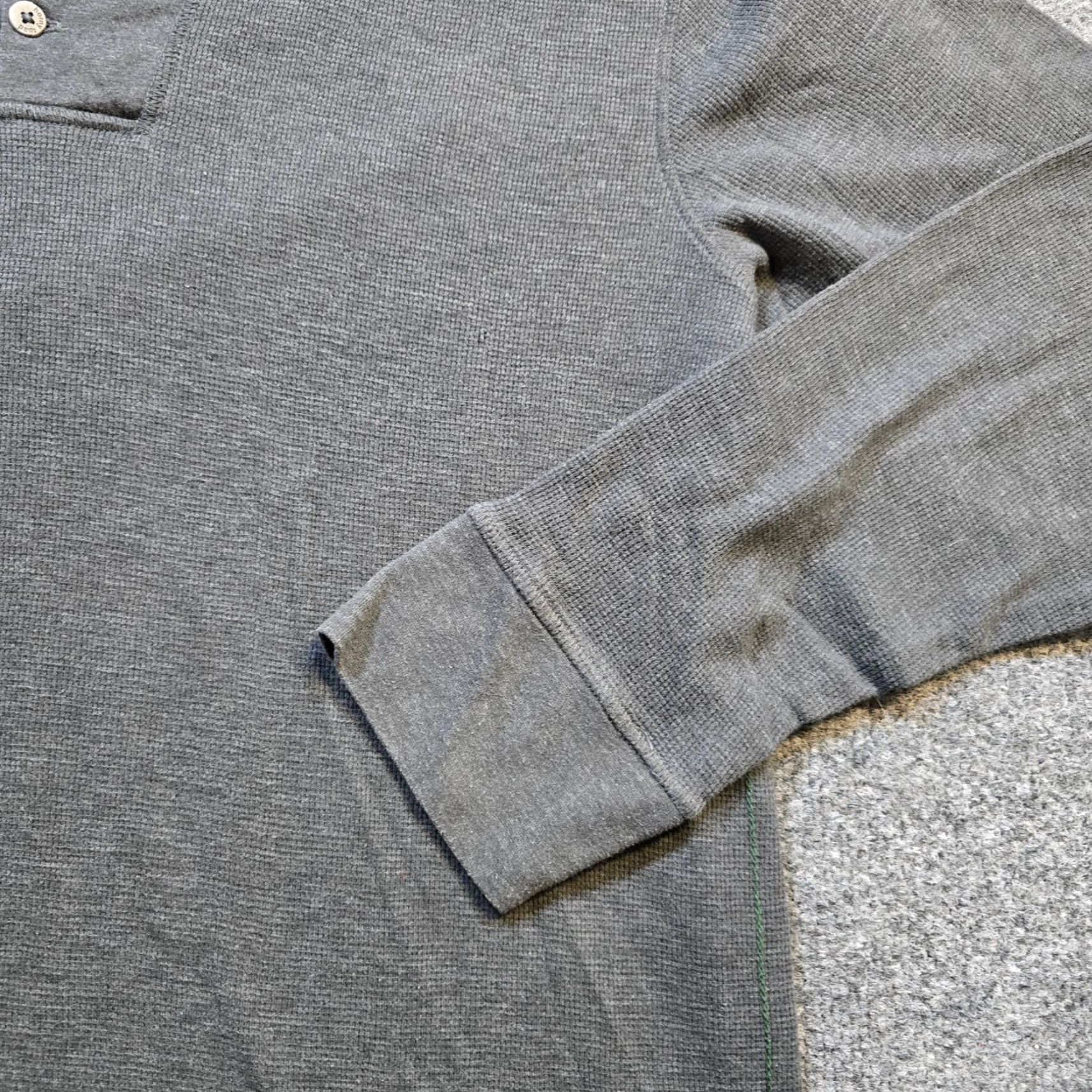 Vintage Horny Toad Shirt Mens Large Gray Henley Thermal Outdoors Capsule Layer Knit Cotton Long Sleeve T-Shirt Casual Mens Folded Hem Size US L / EU 52-54 / 3 - 3 Thumbnail
