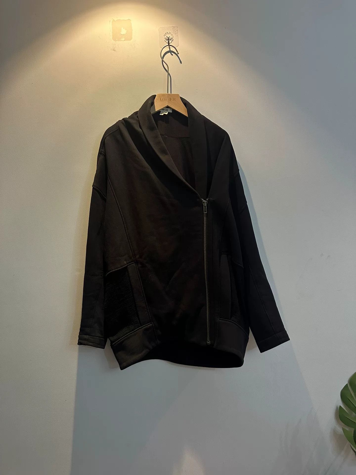 Helmut Lang Black Zip-Up Jacket for Men