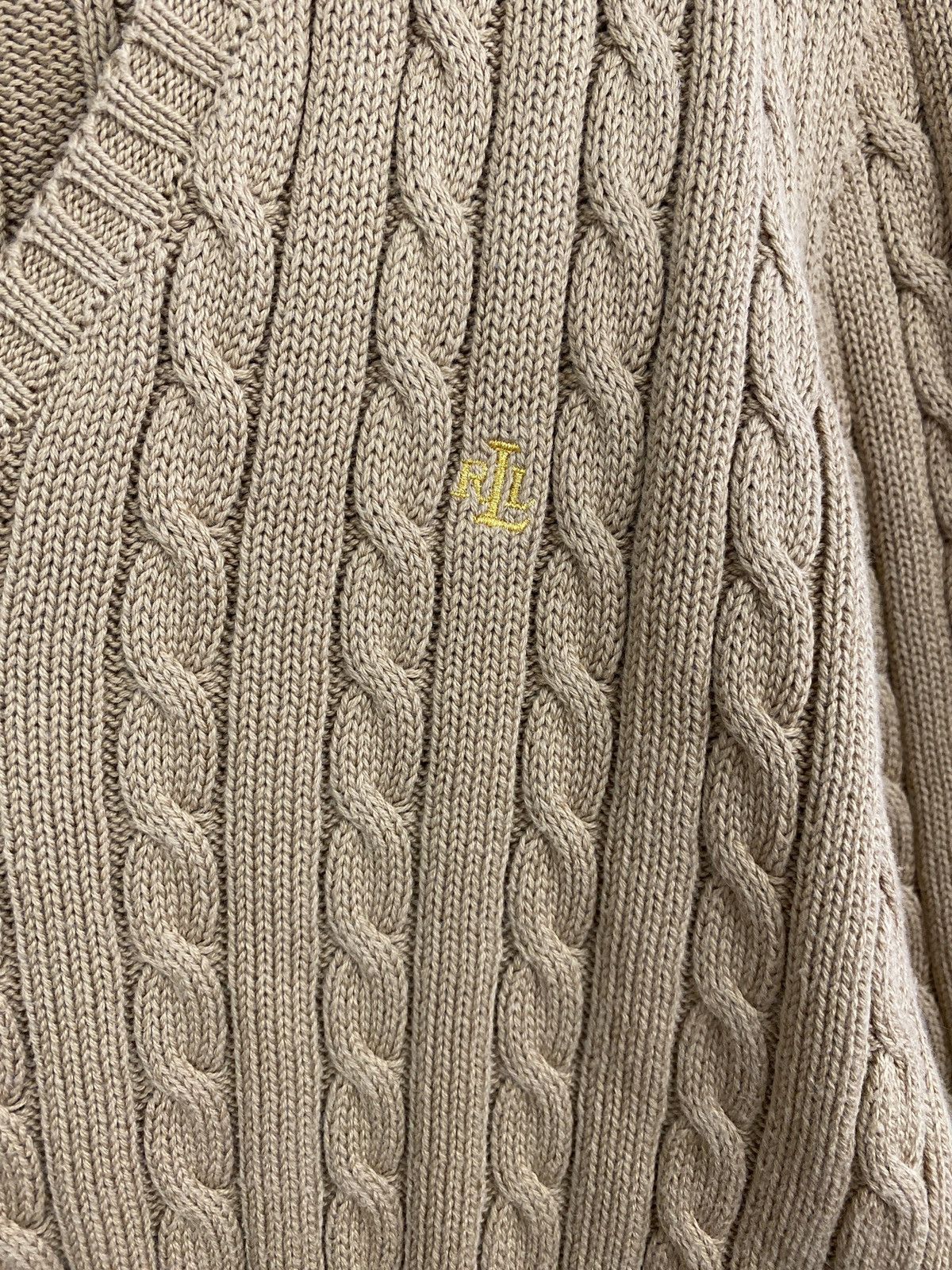 Lauren Ralph Lauren Ralph Lauren RLL Gold Logo Green Label sweater retro wmns Size L / US 10 / IT 46 - 4 Thumbnail