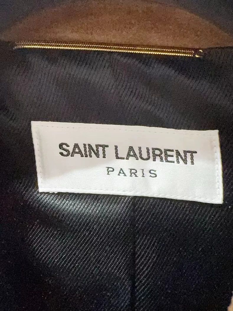 Saint Laurent Paris Saint Laurent Paris Stylish SLP Saint Laurent Suede Jacket Size US L / EU 52-54 / 3 - 3 Thumbnail