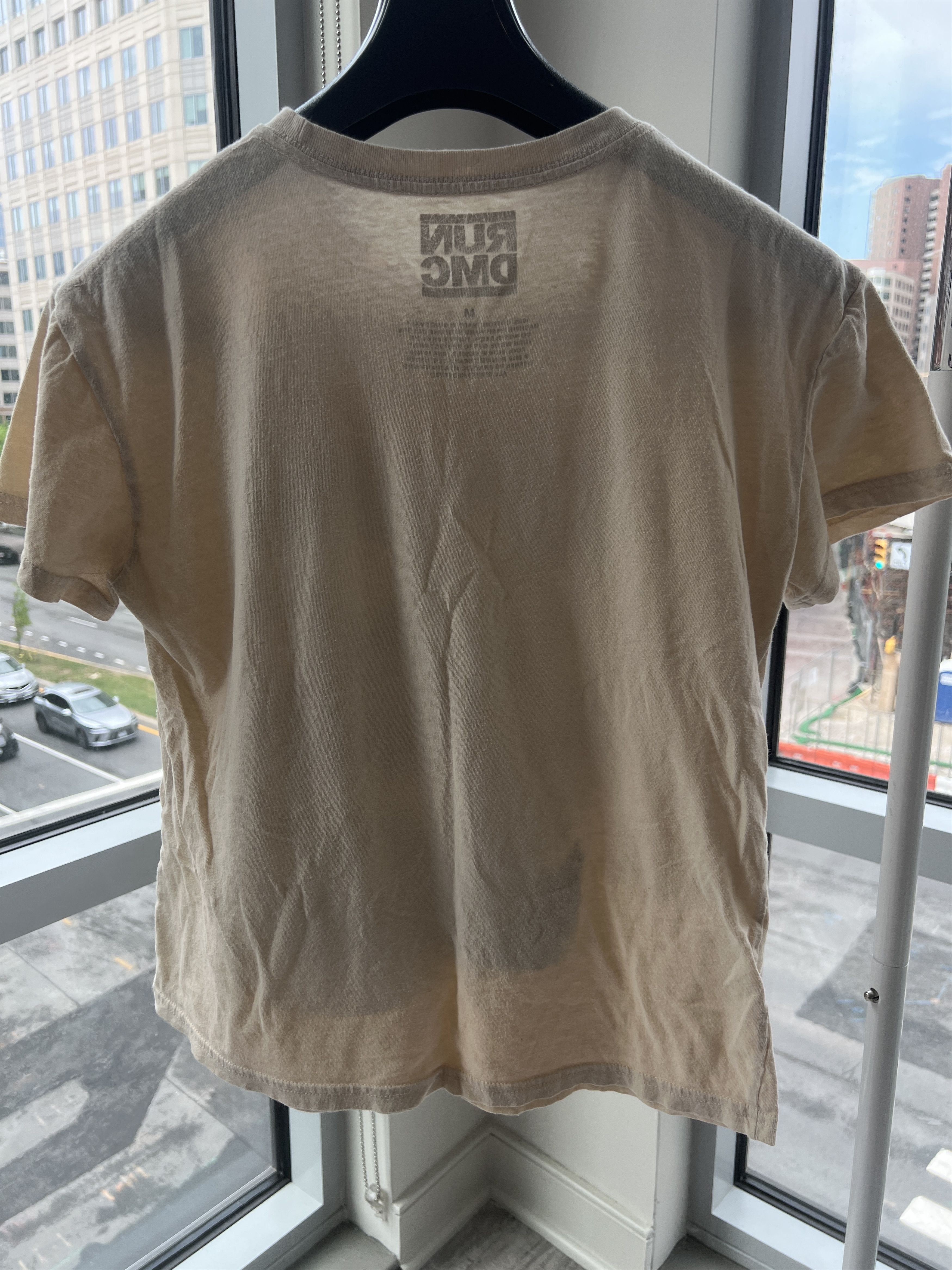 RUN DMC Run DMC Graphic T-Shirt Womens Medium Cream Vintage Size M / US 6-8 / IT 42-44 - 2 Thumbnail