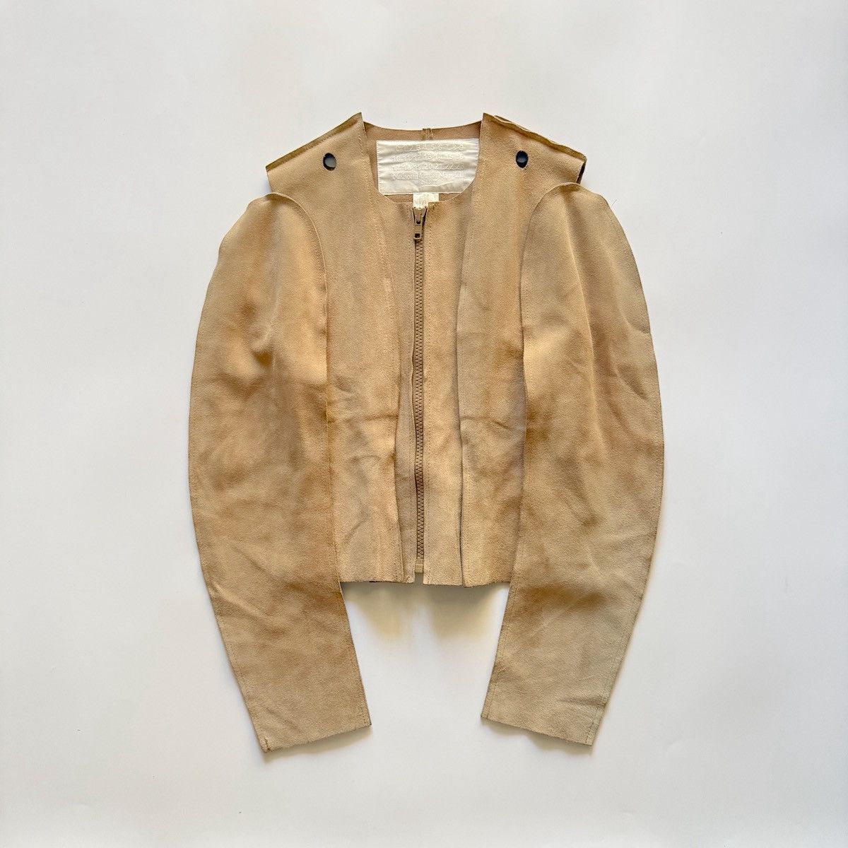 Maison Margiela Maison Margiela X H&M Suede Flat Pattern Cut Jacket Size S / US 4 / IT 40 - 3 Thumbnail