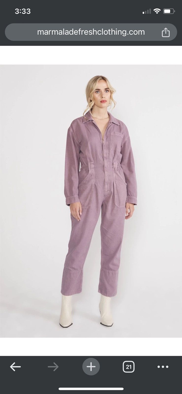 Purple utility jumpsuit deals