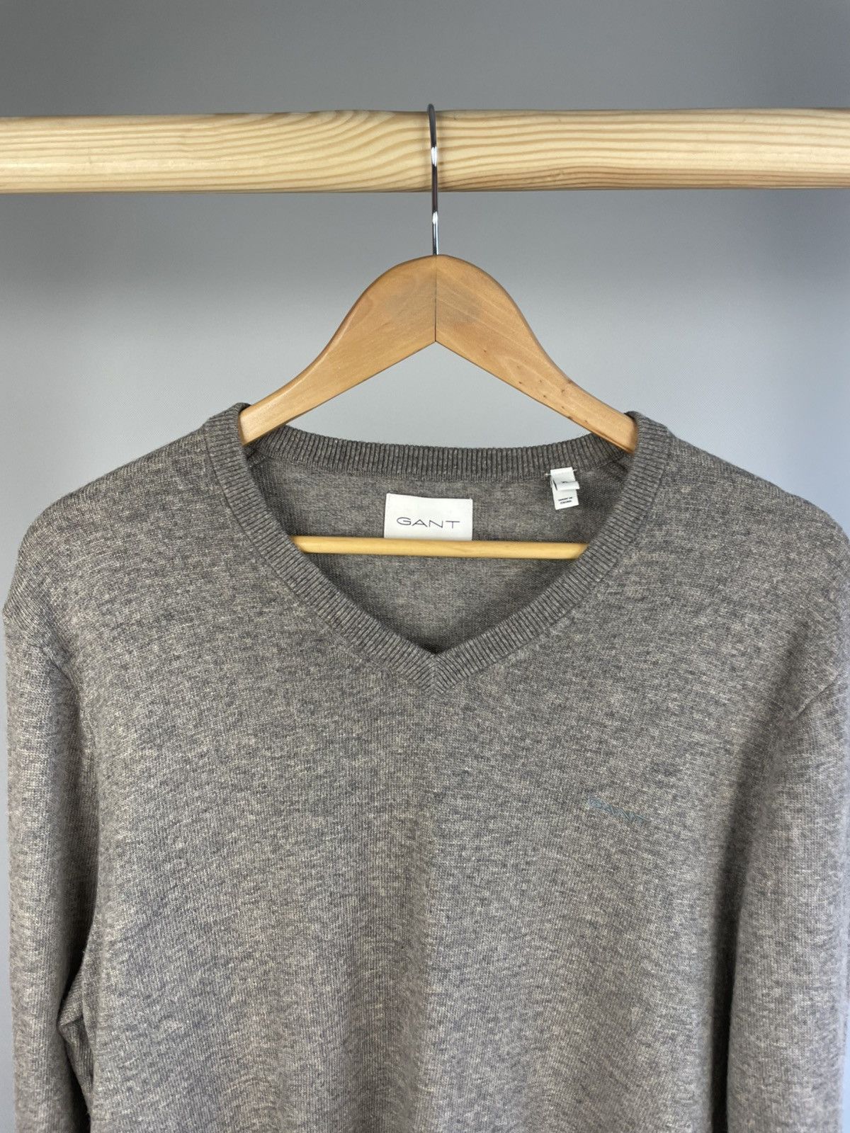 Gant Gant wool sweater v neck size xl Size US XL / EU 56 / 4 - 2 Thumbnail