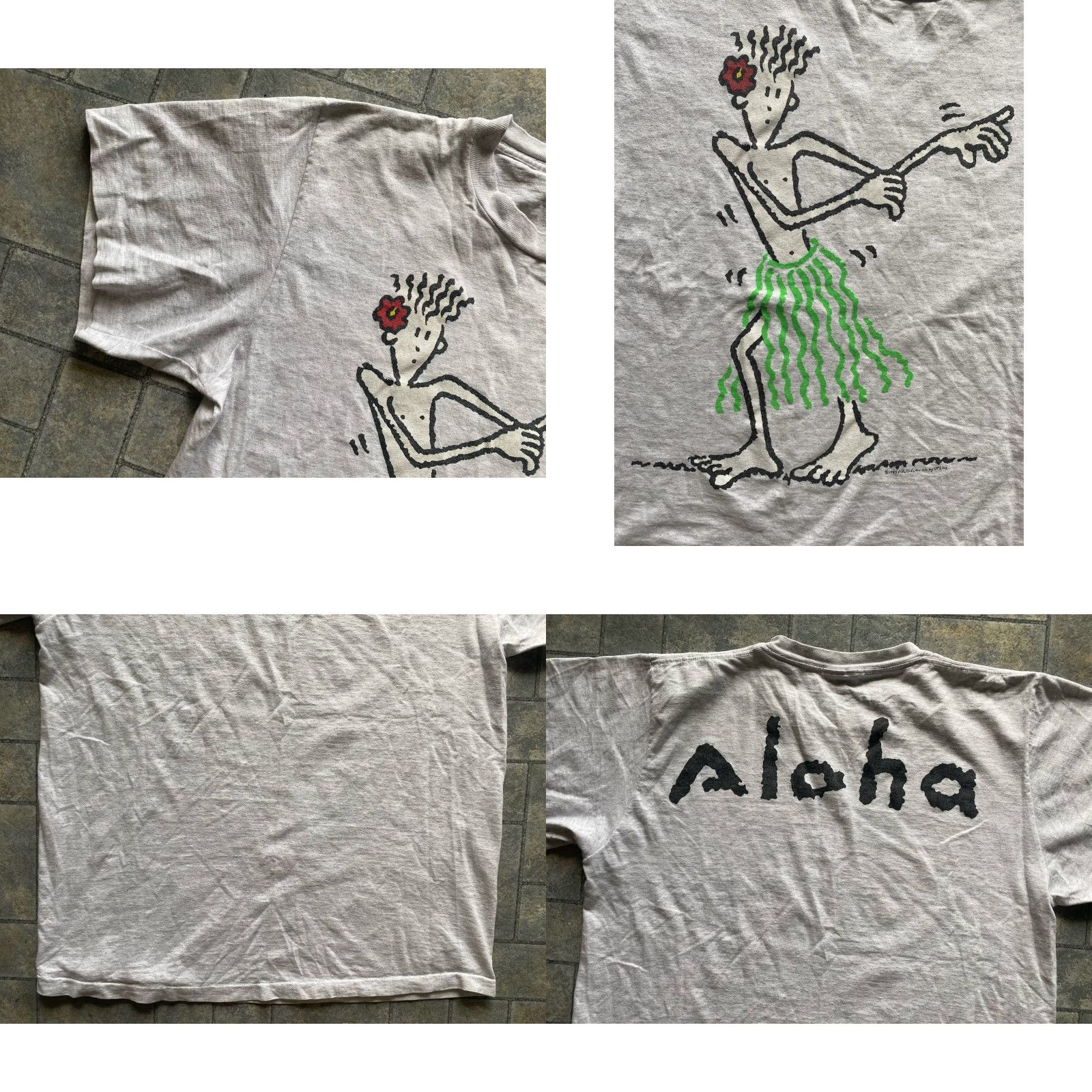 Changes VINTAGE Changes T Shirt Men XL Gray USA 80s Hawaiian Dancing 1985 VTG Size US XL / EU 56 / 4 - 8 Thumbnail
