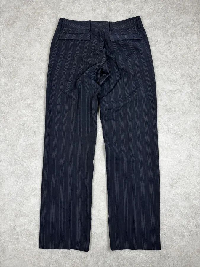 Dolce & Gabbana 2000s Dolce & Gabbana Navy Classy Striped Pants Size US 30 / EU 46 - 4 Thumbnail