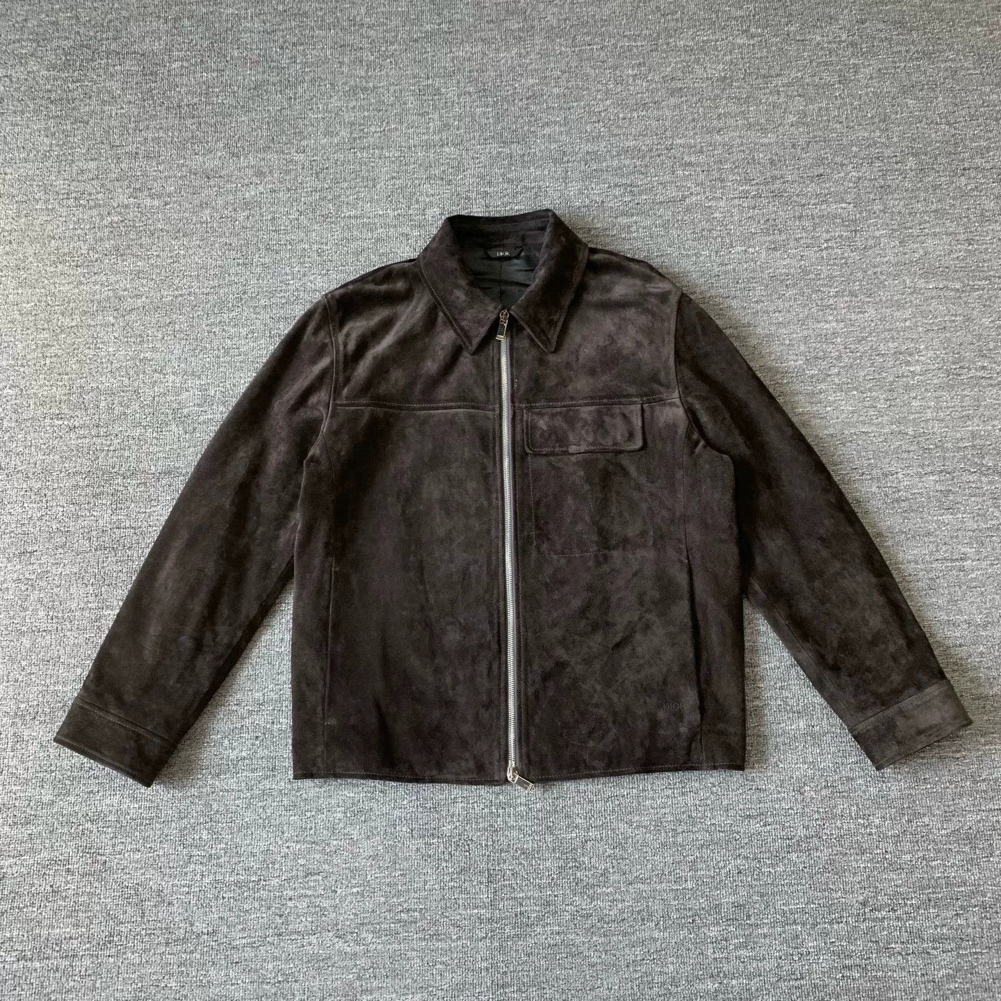 Dior DIOR Logo Suede Leather Jacket Size US S / EU 44-46 / 1 - 1 Thumbnail