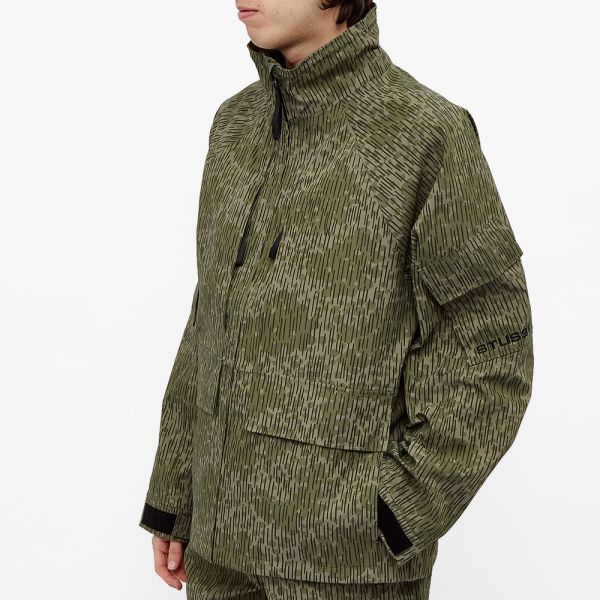 Futura × Stussy Stussy x Futura Rain Shell Camo Jacket | Grailed