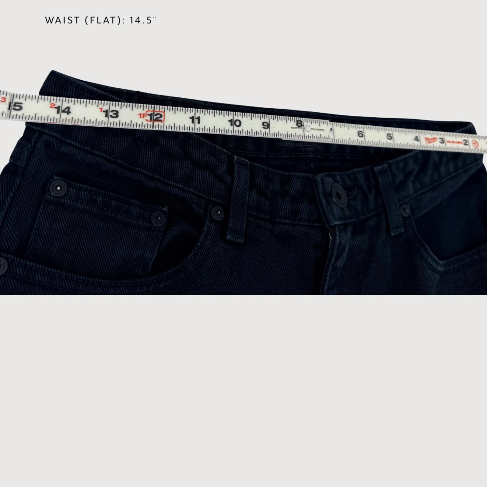 Frank & Oak Frank & Oak High Rise Slim Straight Jeans Black 28 Size 28" / US 6 / IT 42 - 6 Thumbnail