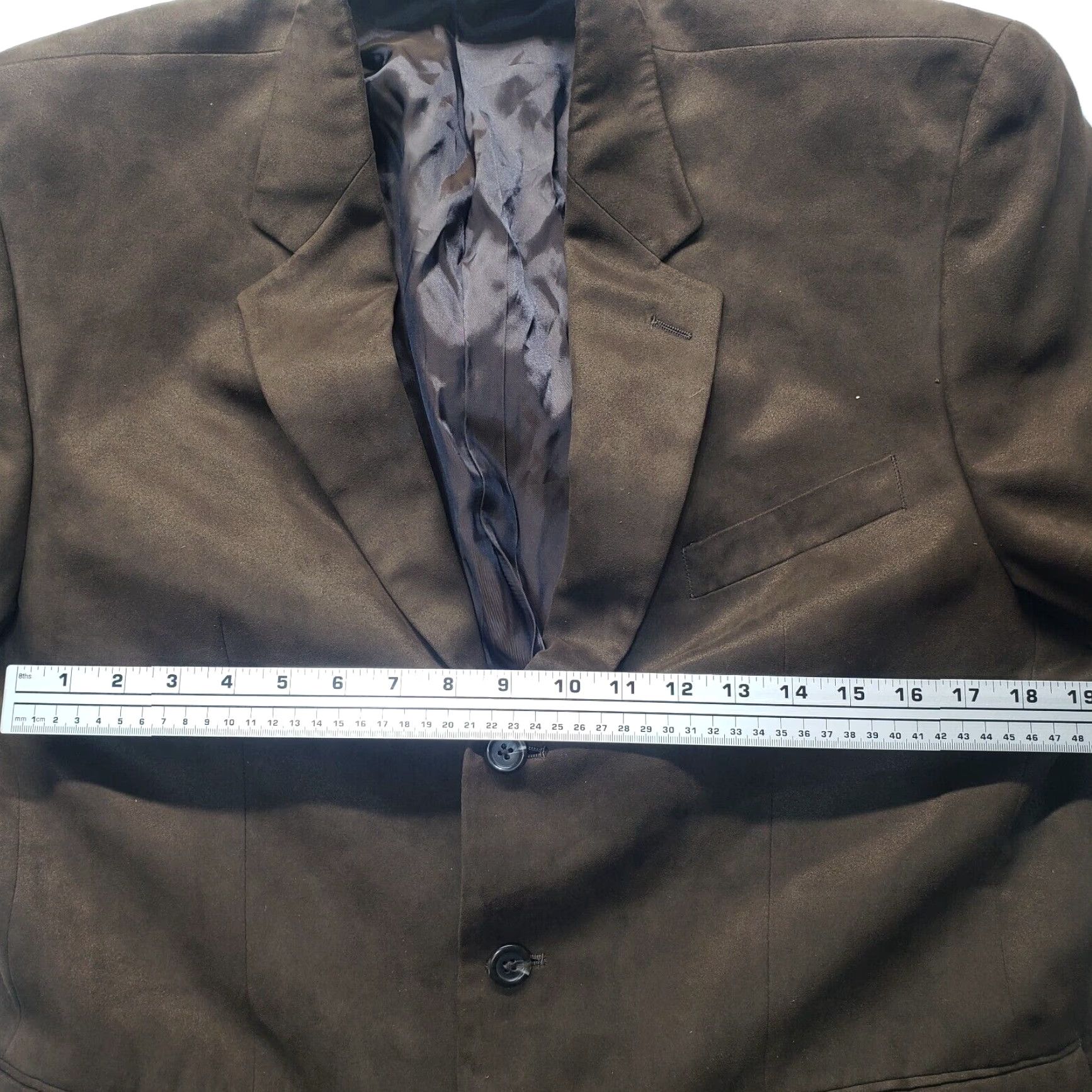 Ralph Lauren Ralph Lauren Brown Faux Suede Blazer Sport Coat 3 Button Adult Men's 42R Regular Size 42R - 7 Thumbnail