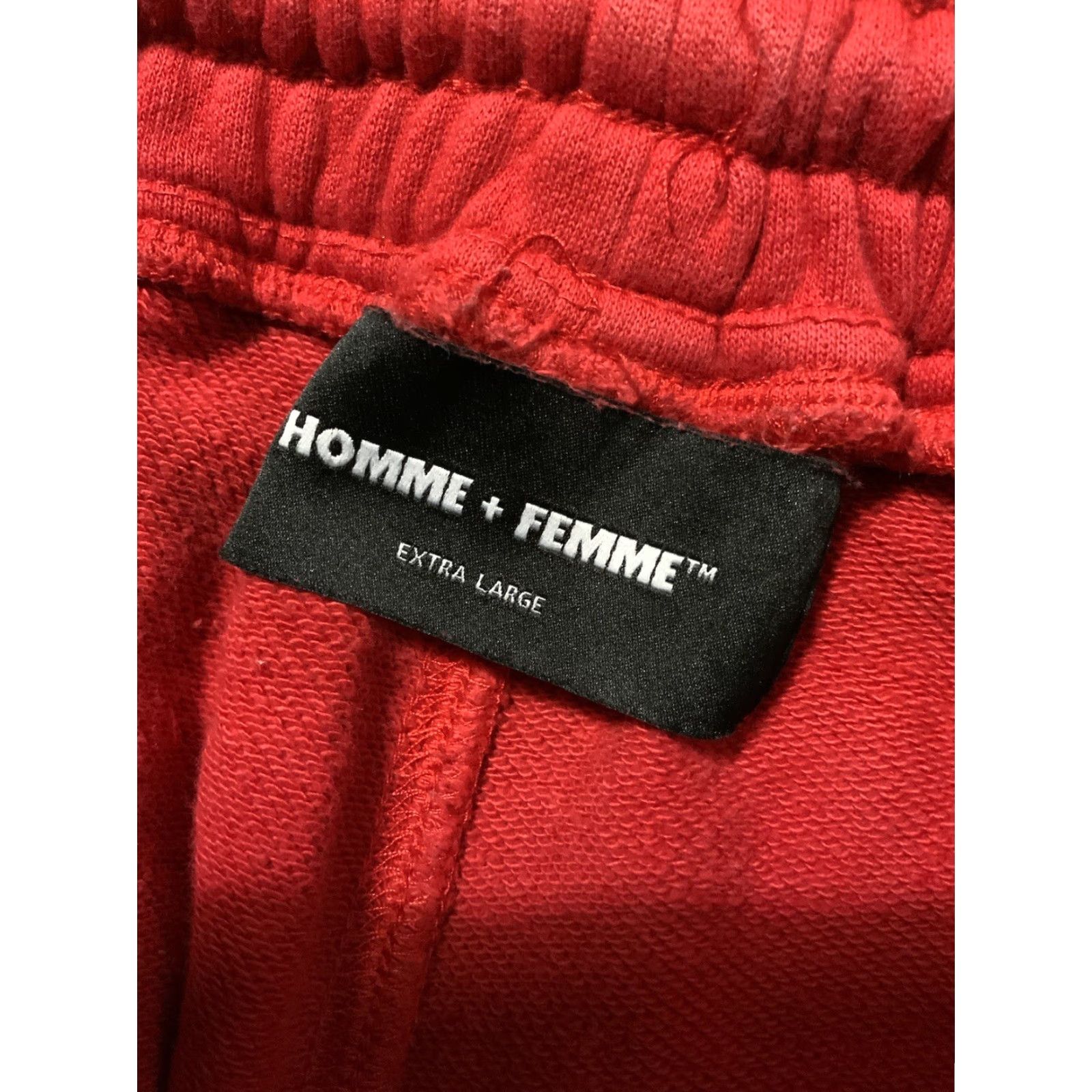 Vintage Homme + Femme Beverly Hills Basketball Red Heavyweight Jogger Sweatpants XL Mens Size US 36 / EU 52 - 6 Thumbnail