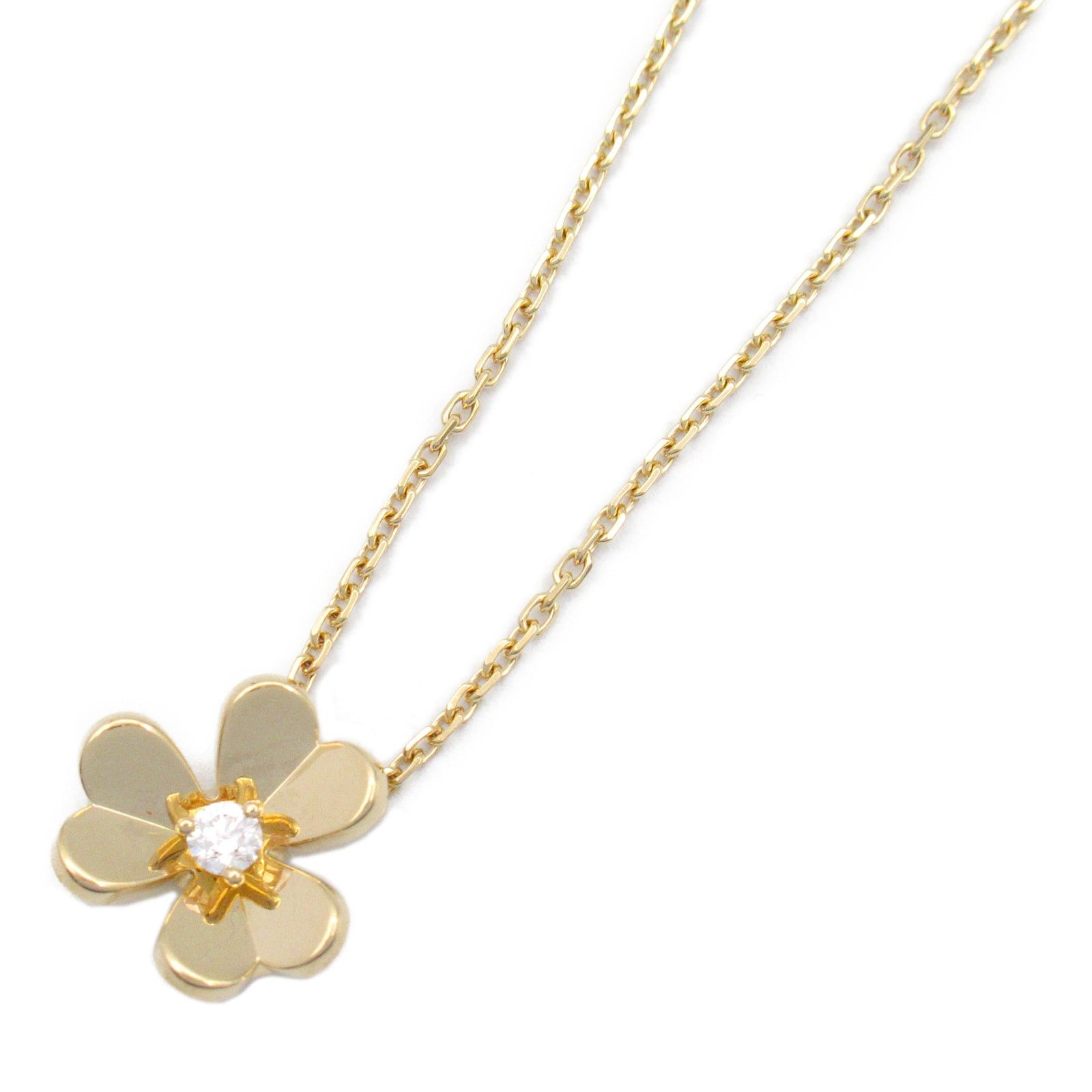 Van Cleef & Arpels Van Cleef Arpels Frivole Mini Diamond Necklace K18 (Yellow Gold) Clear Size ONE SIZE - 1 Thumbnail