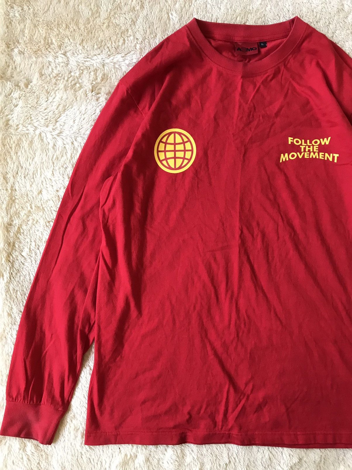 Band Tees × Justin Bieber AOMG Follow The Movement Long Sleeve K-Pop Merchandise Size US XL / EU 56 / 4 - 2 Thumbnail