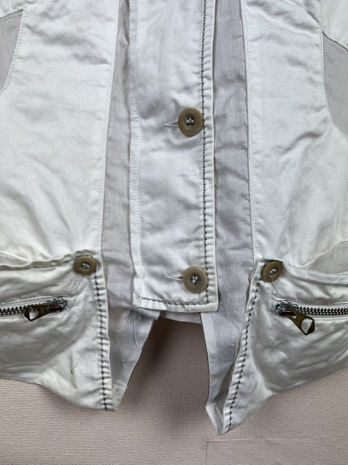 Marithe + Francois Girbaud Marithe Francois Girbaud Vintage Lightweight Linen Jacket Size XL / US 12-14 / IT 48-50 - 7 Thumbnail