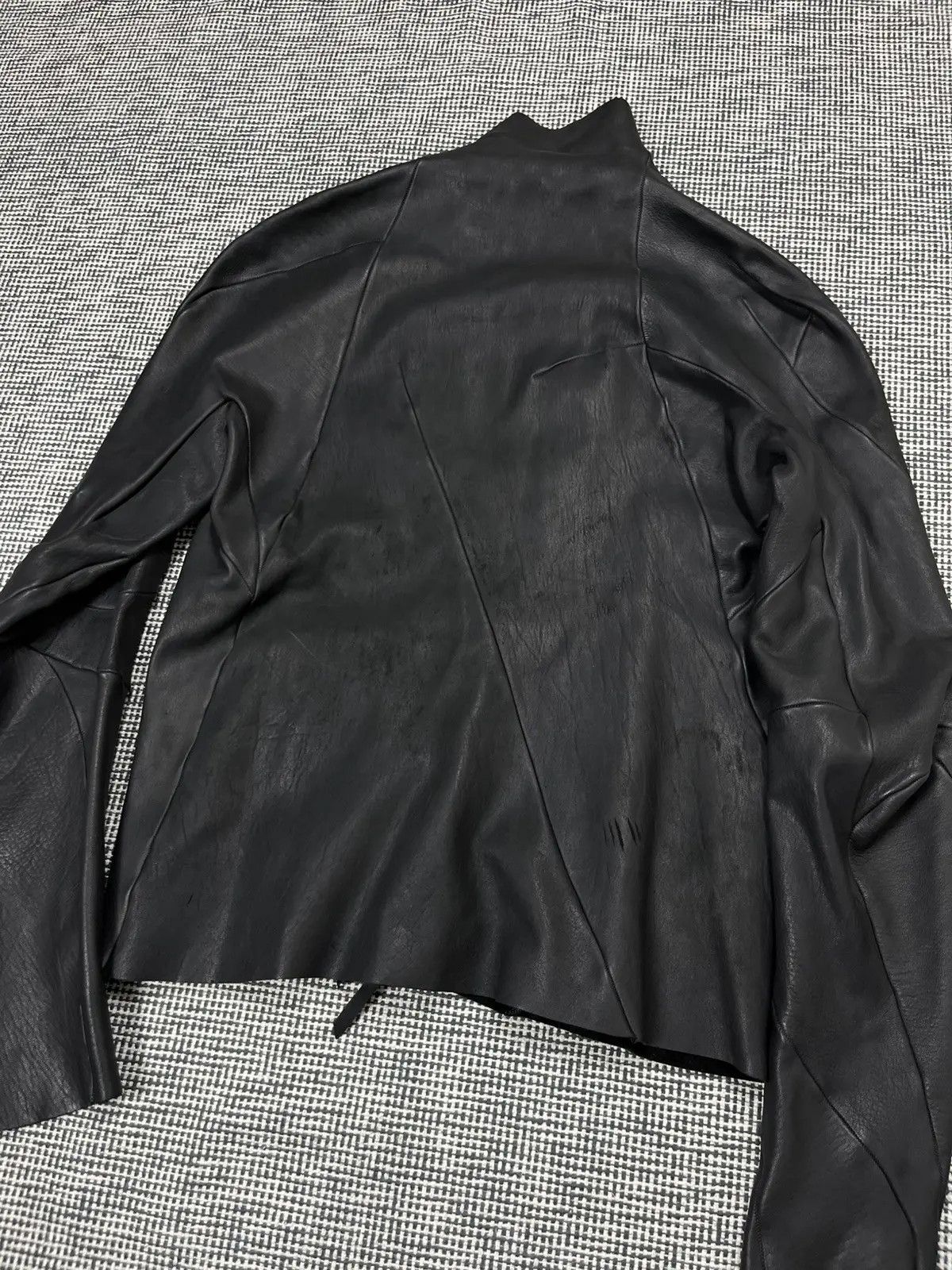 Leon Emanuel Blanck Faded black Leon Emanuel Blanck distortion leather jacket Size US M / EU 48-50 / 2 - 10 Thumbnail
