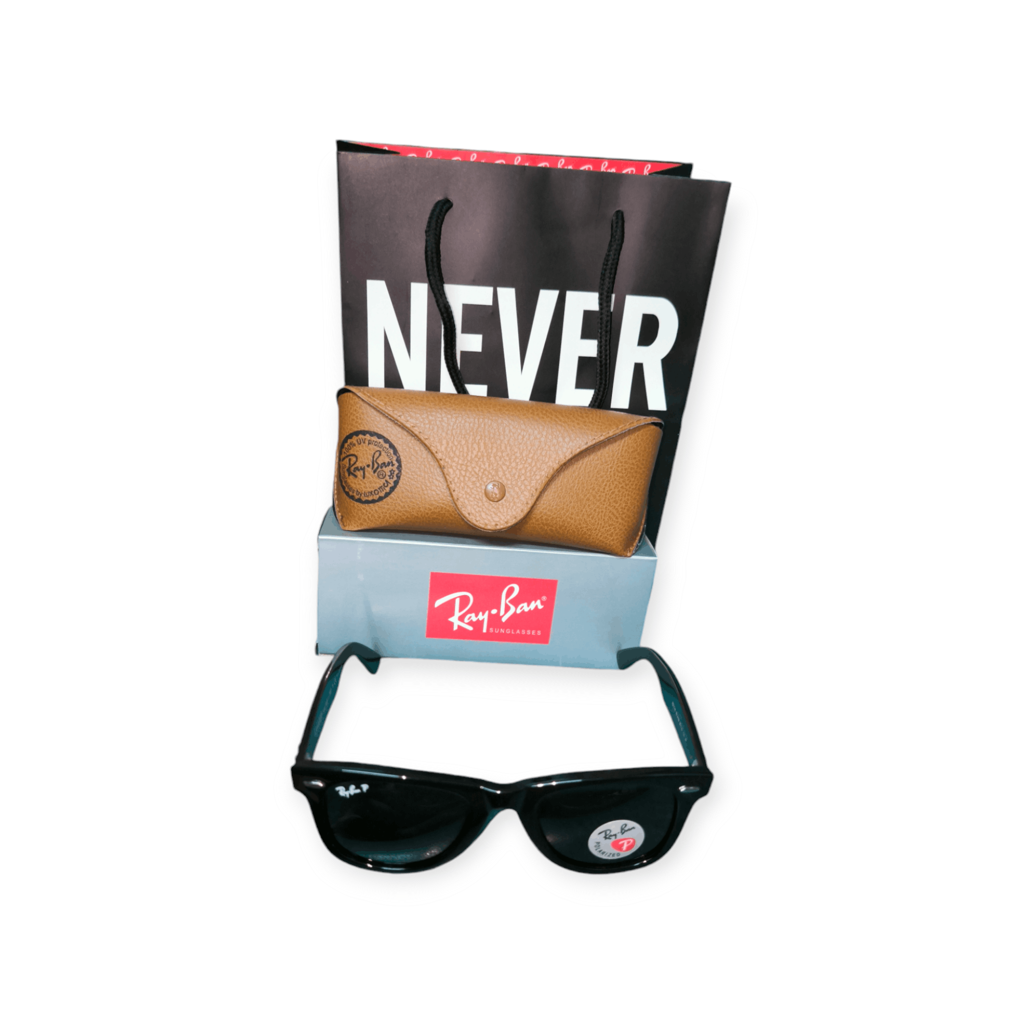 RayBan Wayfarer Blue Lens Polarized Size ONE SIZE - 7 Thumbnail