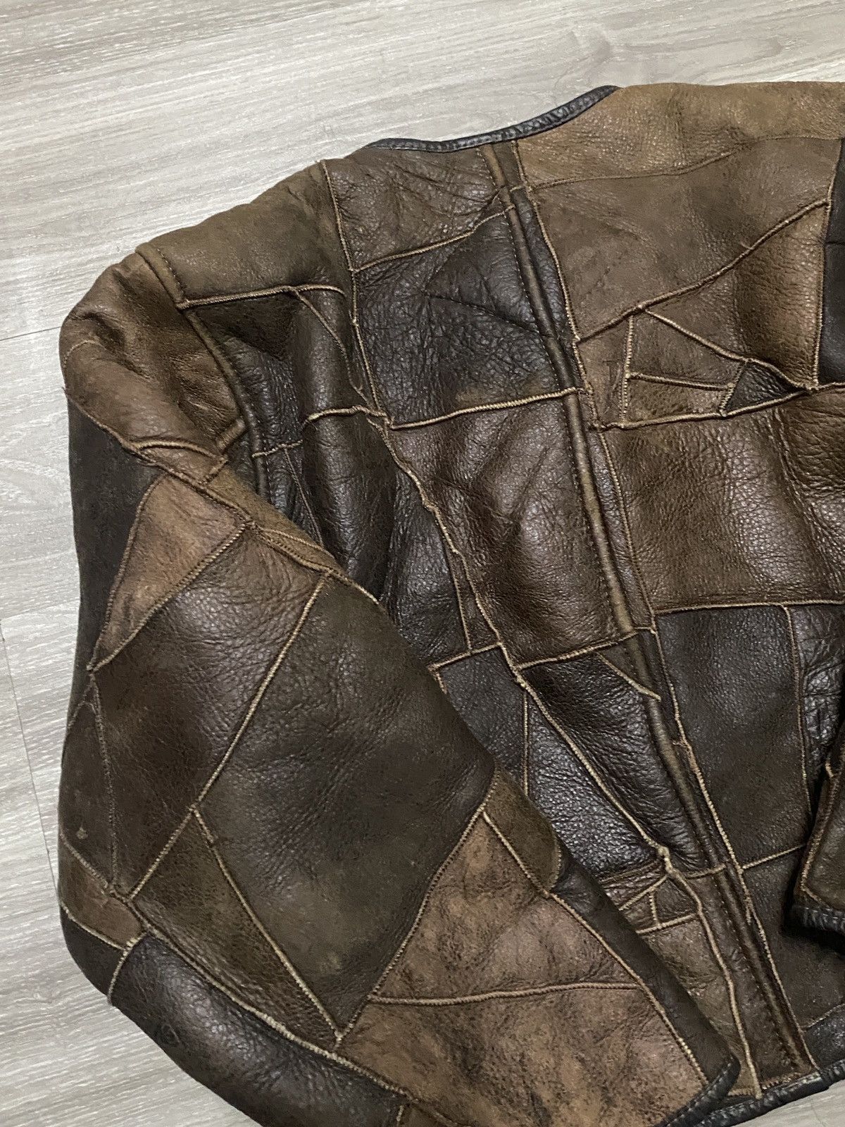 Hai Sporting Gear Hai sporting gear by Issey miyake Leather patch work jacket Size US M / EU 48-50 / 2 - 6 Thumbnail