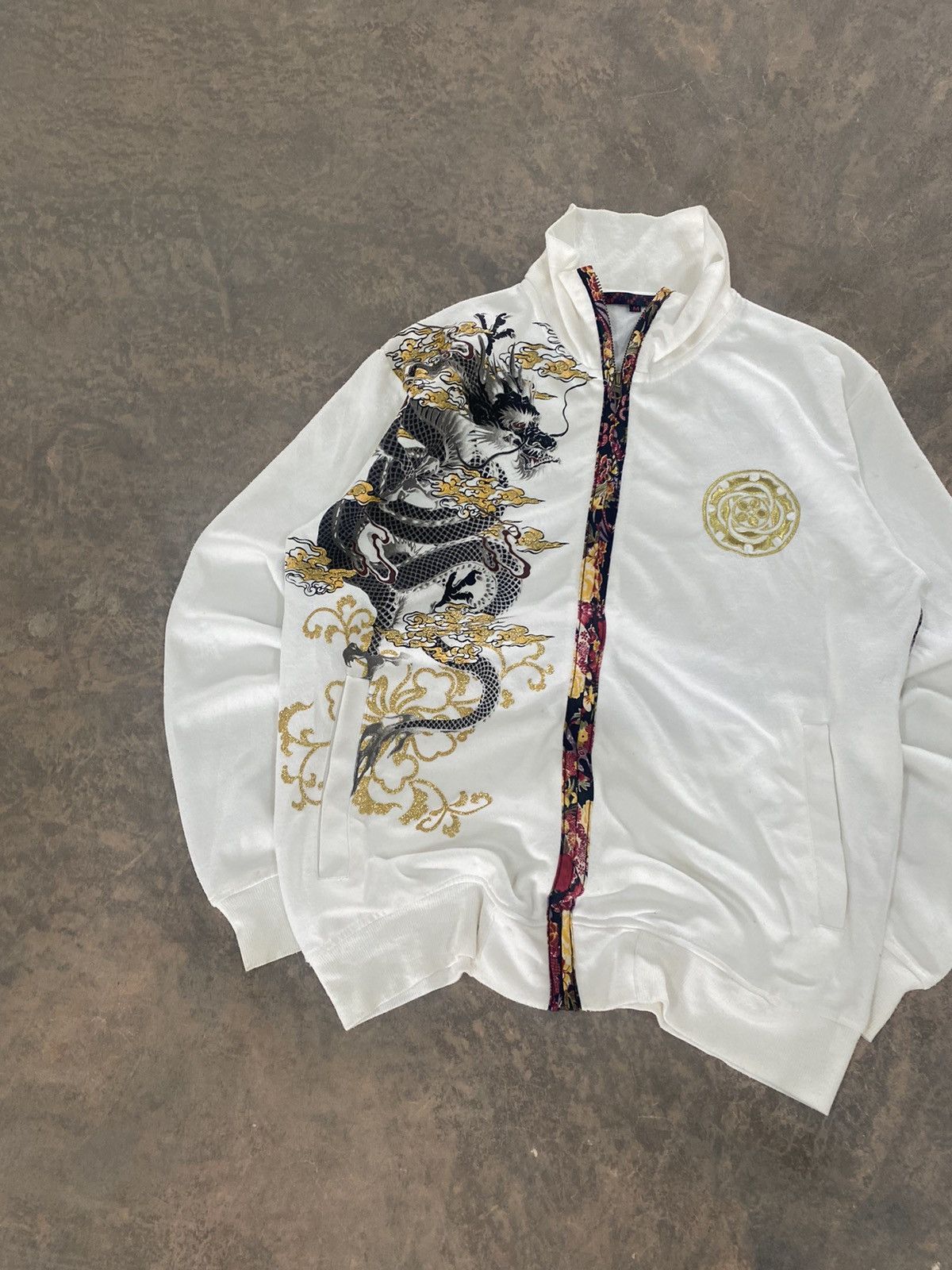 Japanese Brand Dragon🐉 Japan Designer Overprint Zipper Sukajan Motive lgb Size US M / EU 48-50 / 2 - 18 Thumbnail