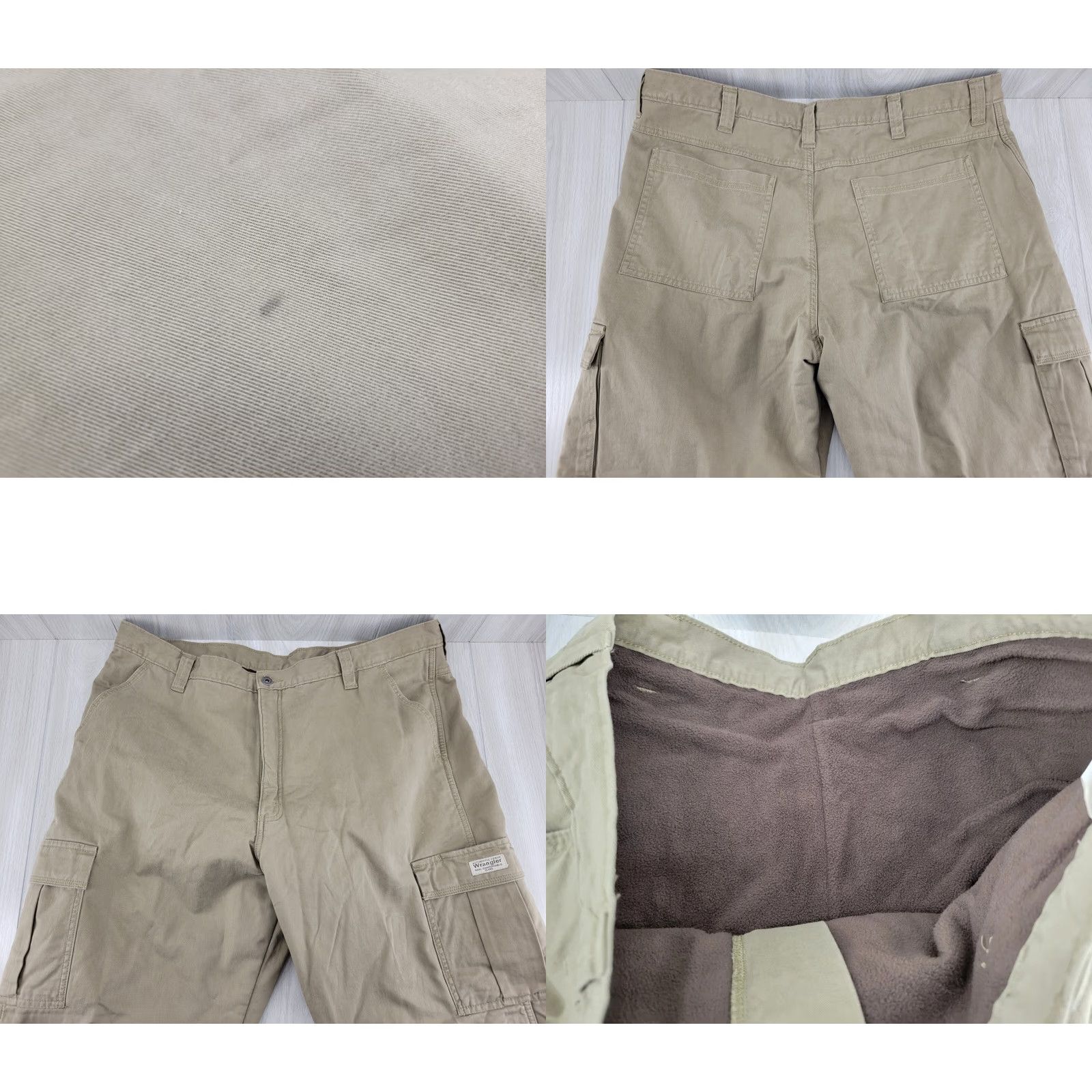 Wrangler Wrangler Relaxed Fit Cargo Pants Men's 40 x 32 Brown Fleece Lined 70FLWBH #2 Size US 40 / EU 56 - 8 Thumbnail